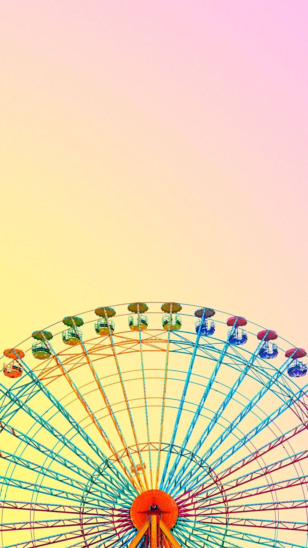 Pastel iPhone pariserhjul Wallpapers
