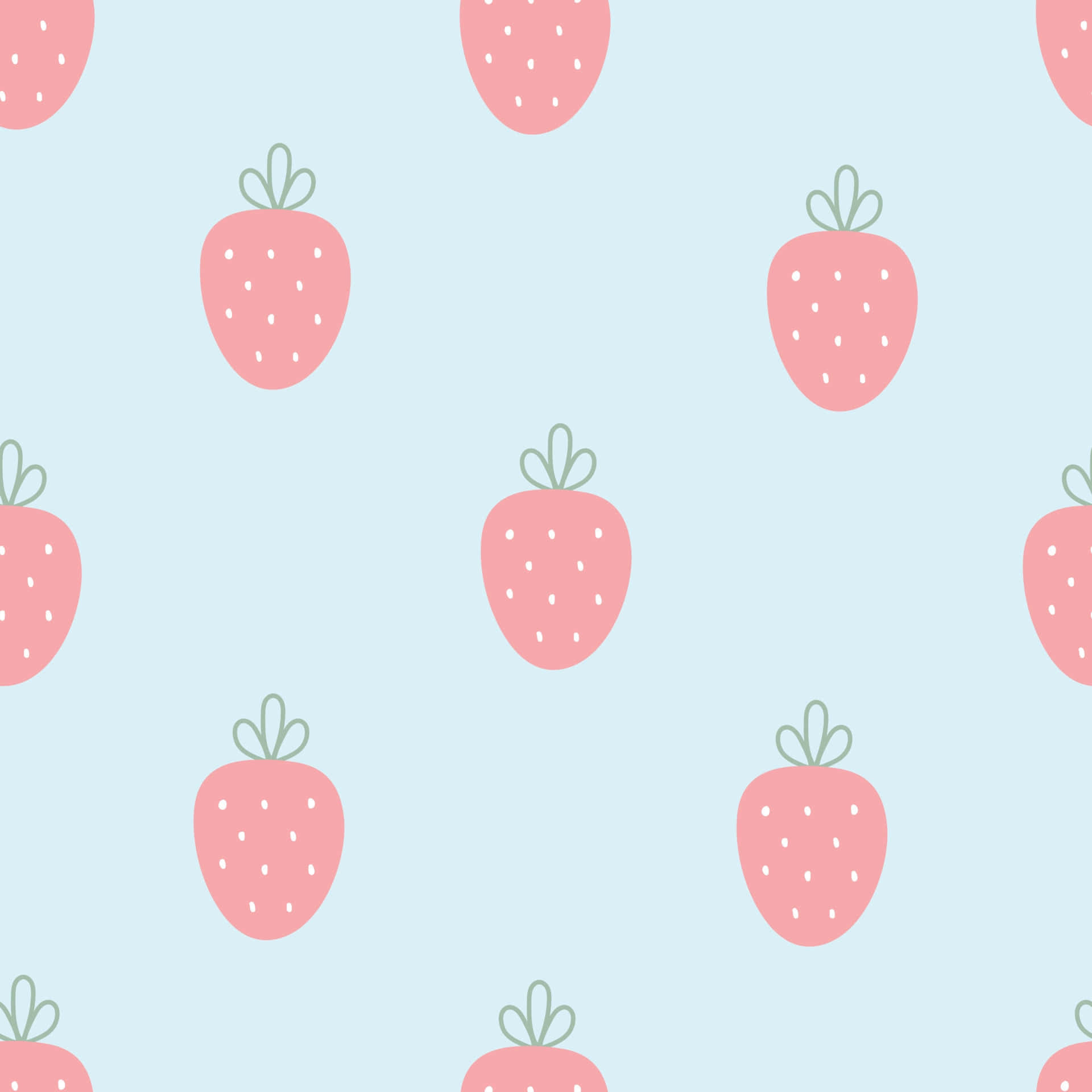 Pastel jordbærfrugt Wallpapers