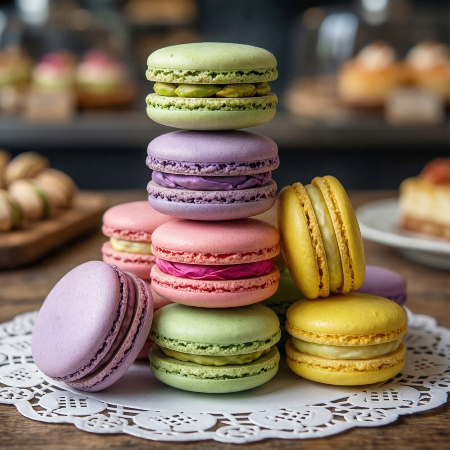 Pastel Macaron Tårn Wallpapers