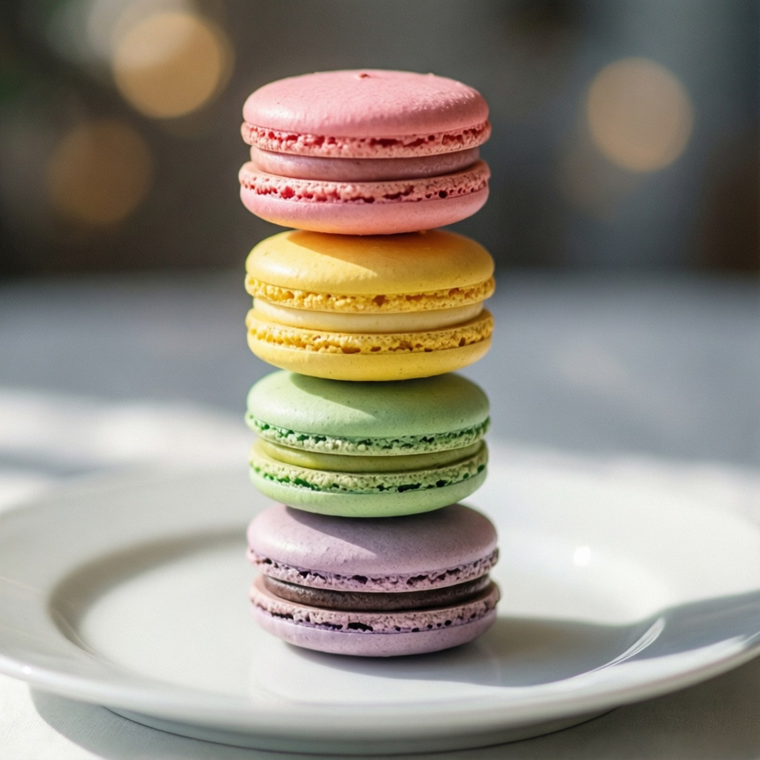 Pastel Macaron Tårn Wallpapers