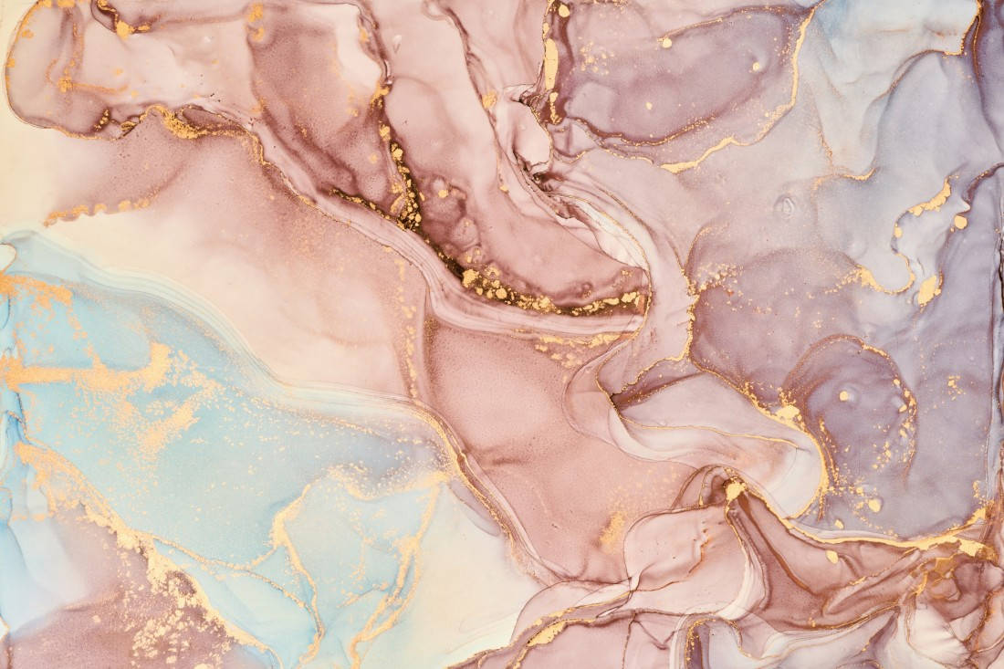 Pastel og guld marmor skrivebord Wallpapers