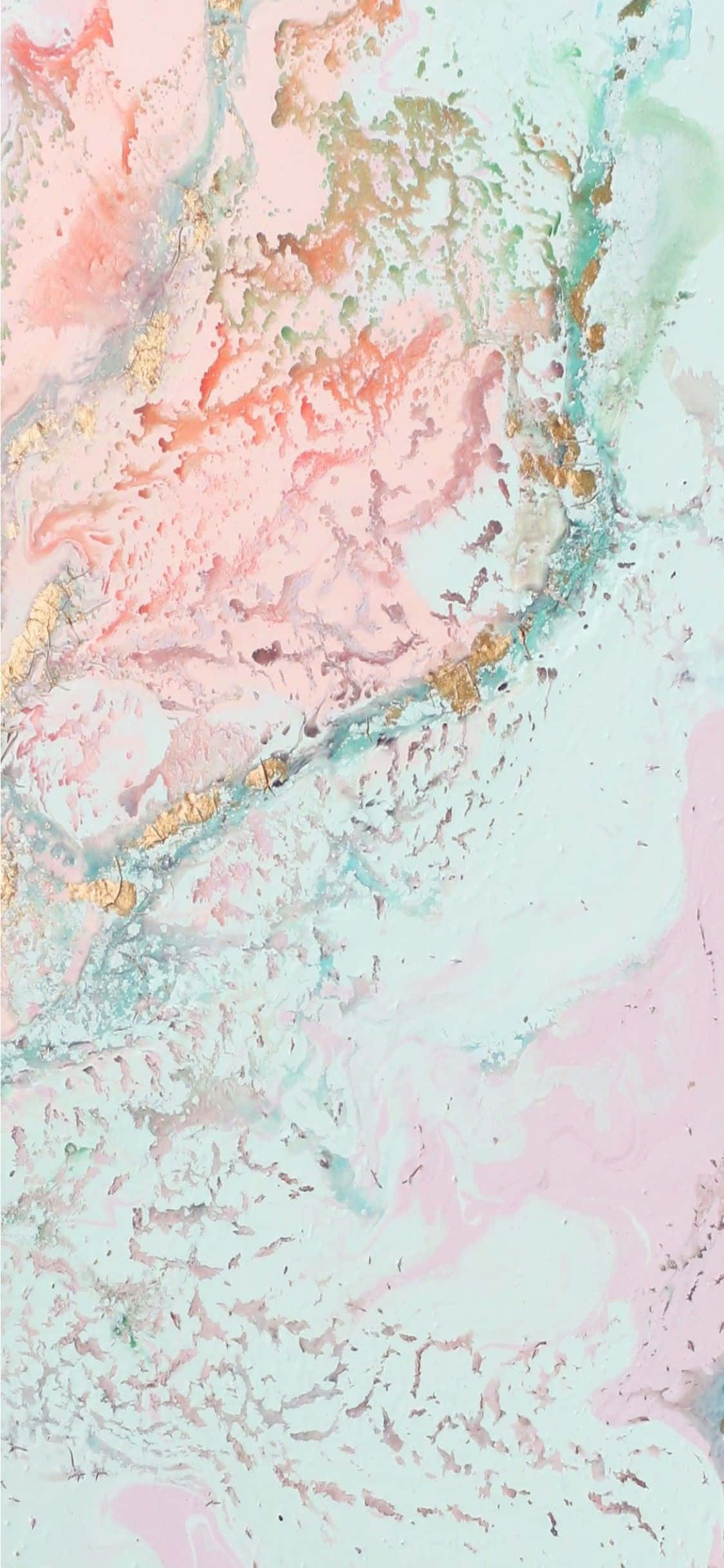 Pastel pink og teal marmor lilla baggrund Wallpapers