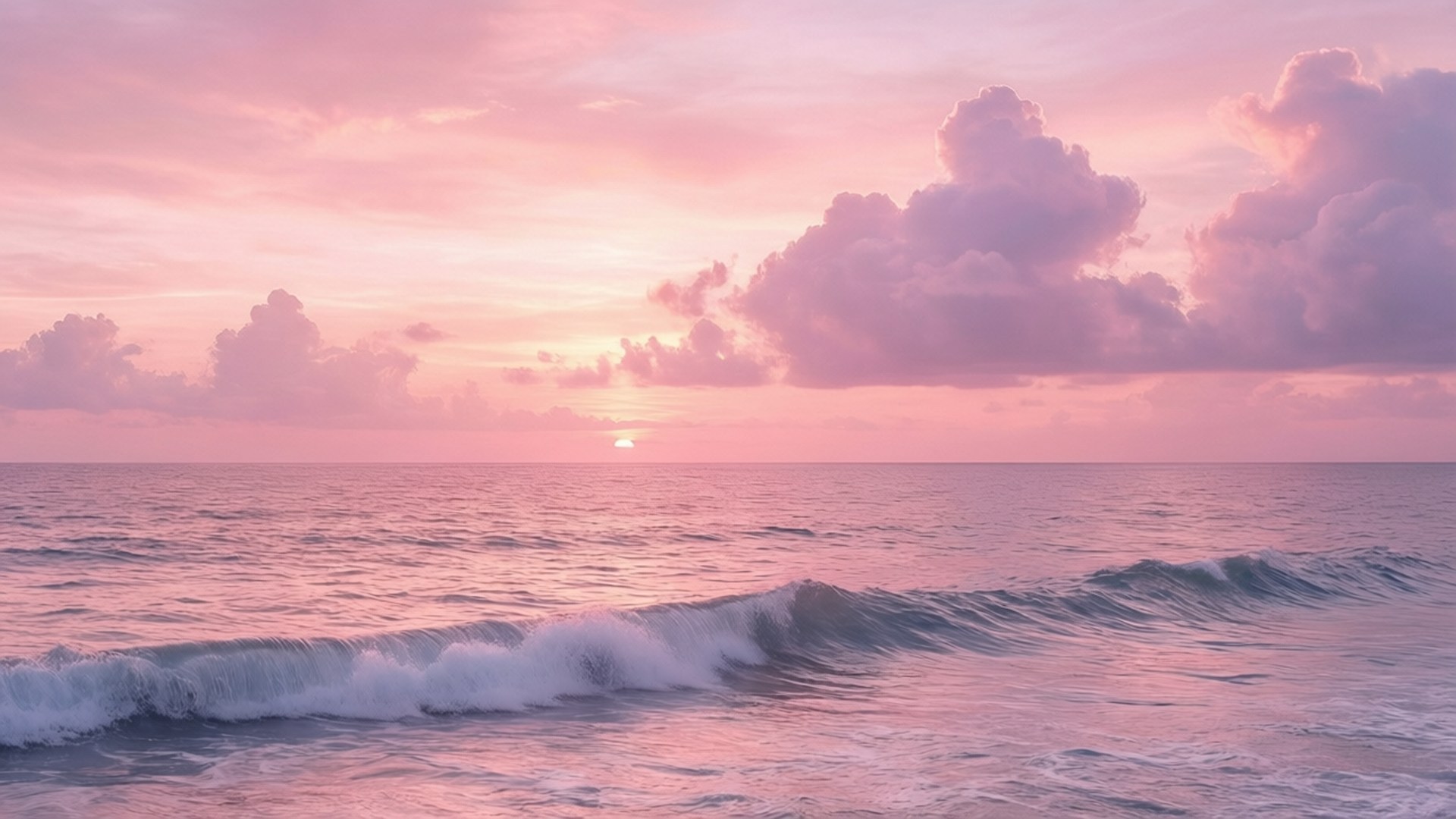 Pastel pink solnedgang Wallpapers