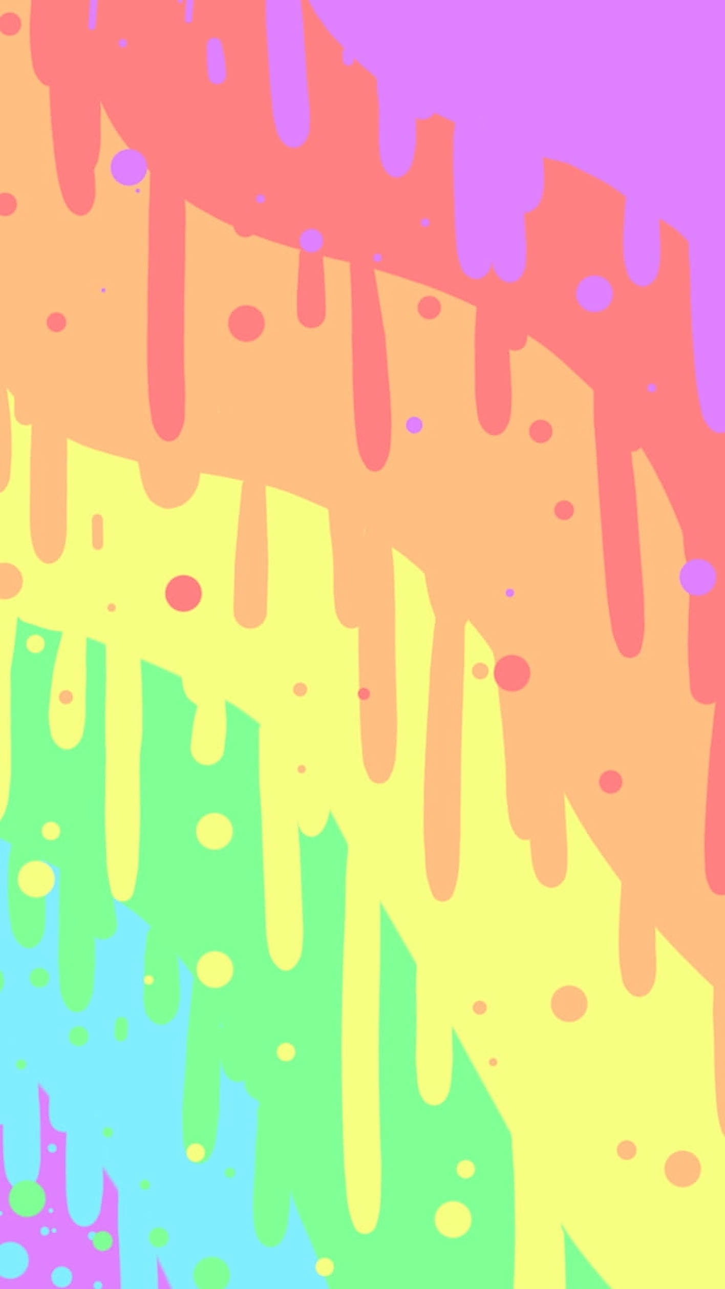 Pastel regnbue dryp kunst Wallpapers