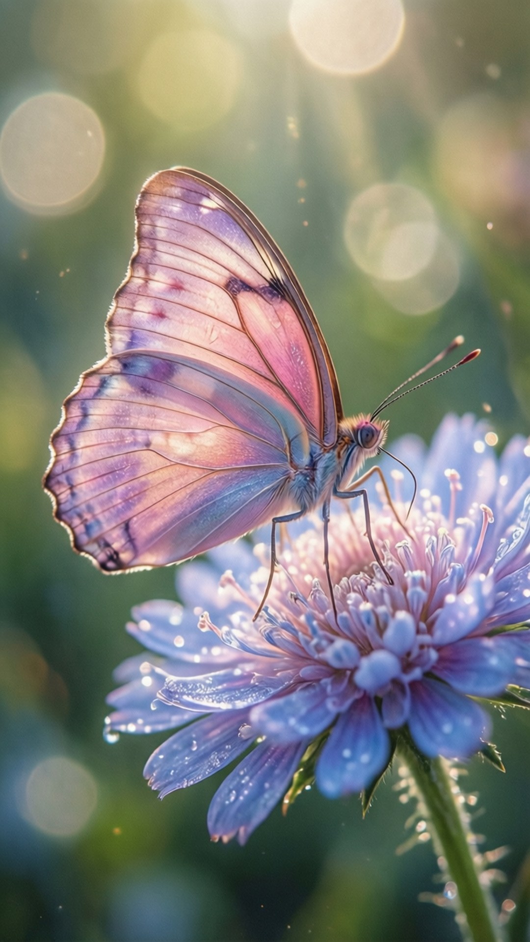 Pastel sommerfuglelykke Wallpapers