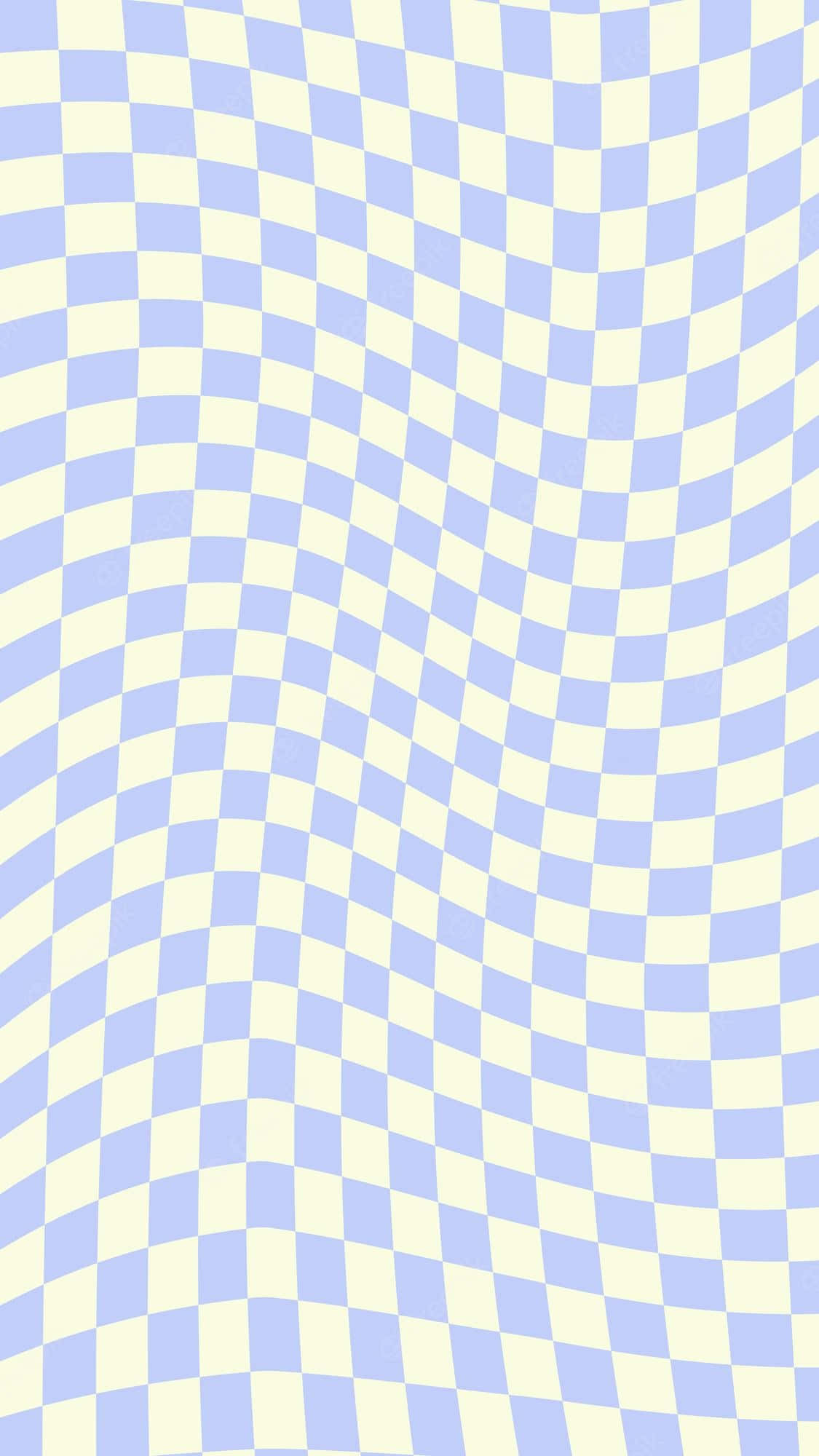 Pastelblå æstetisk ternet forvrænget Wallpapers