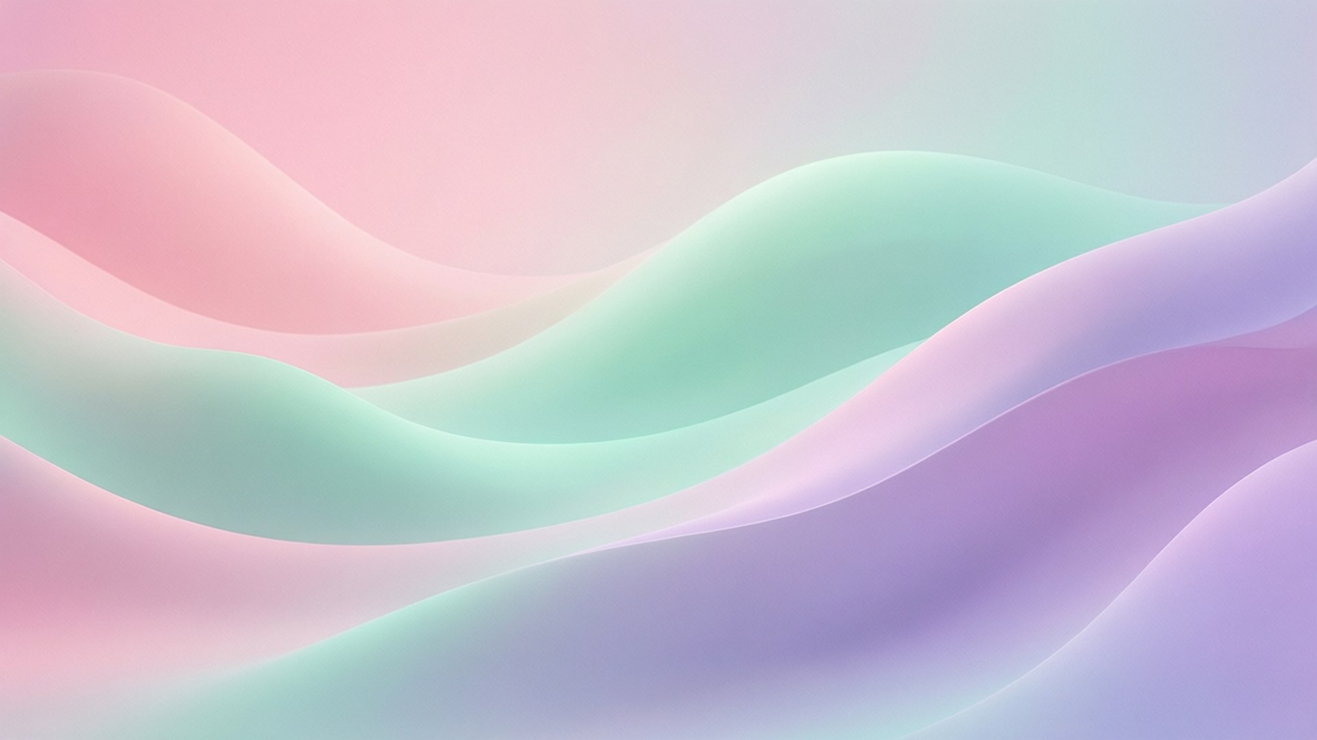 Pastelfarvede gradientbølger Wallpapers