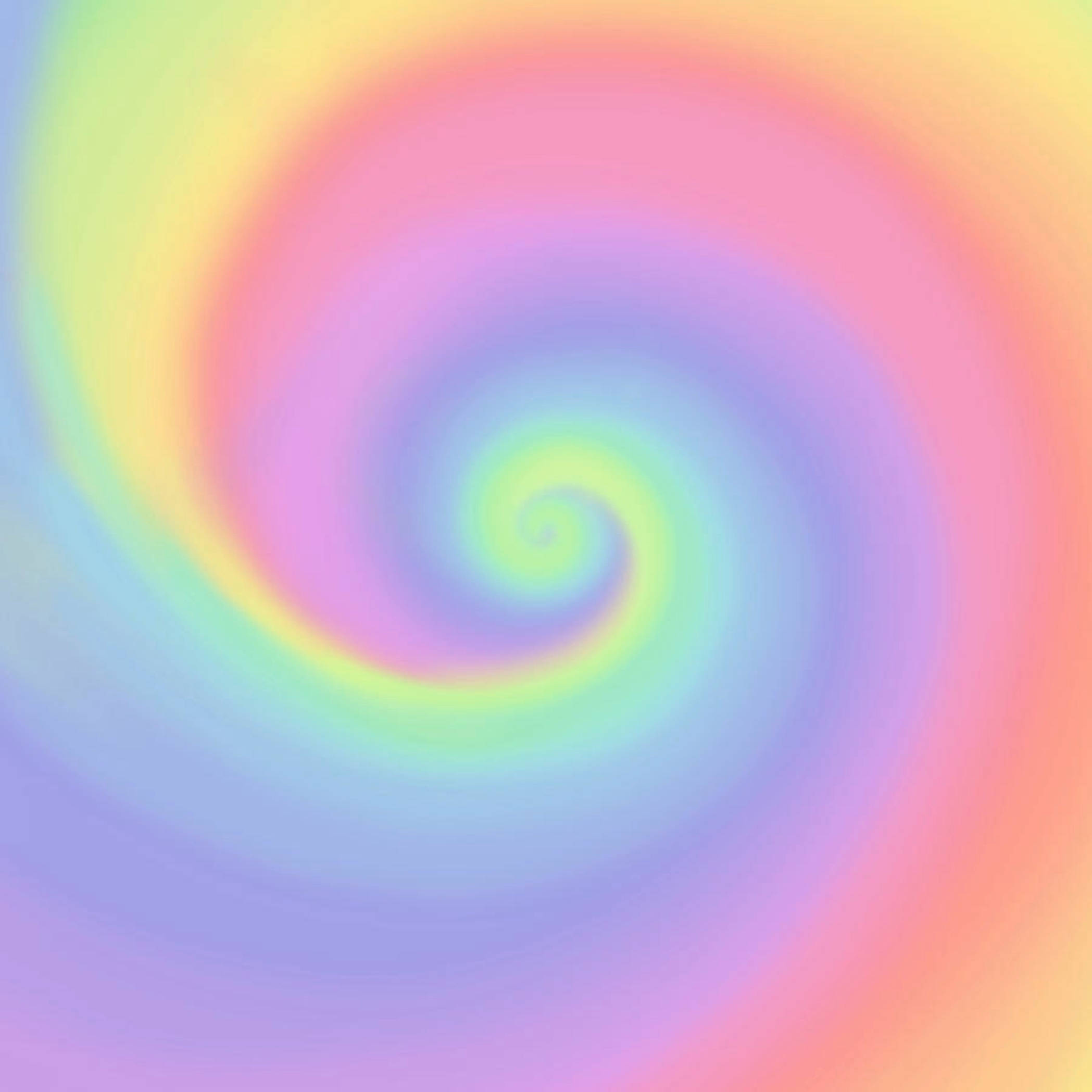 Pastelfarvet regnbuehvirvelmønster design Wallpapers