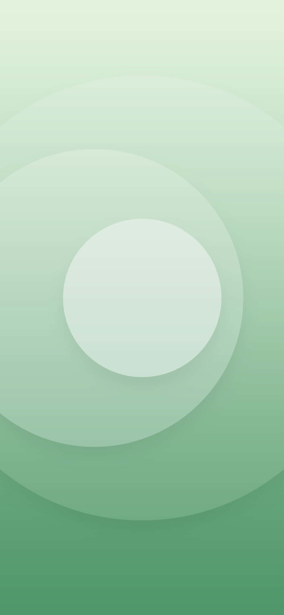 Pastelgrøn baggrund med hvid cirkel Wallpapers