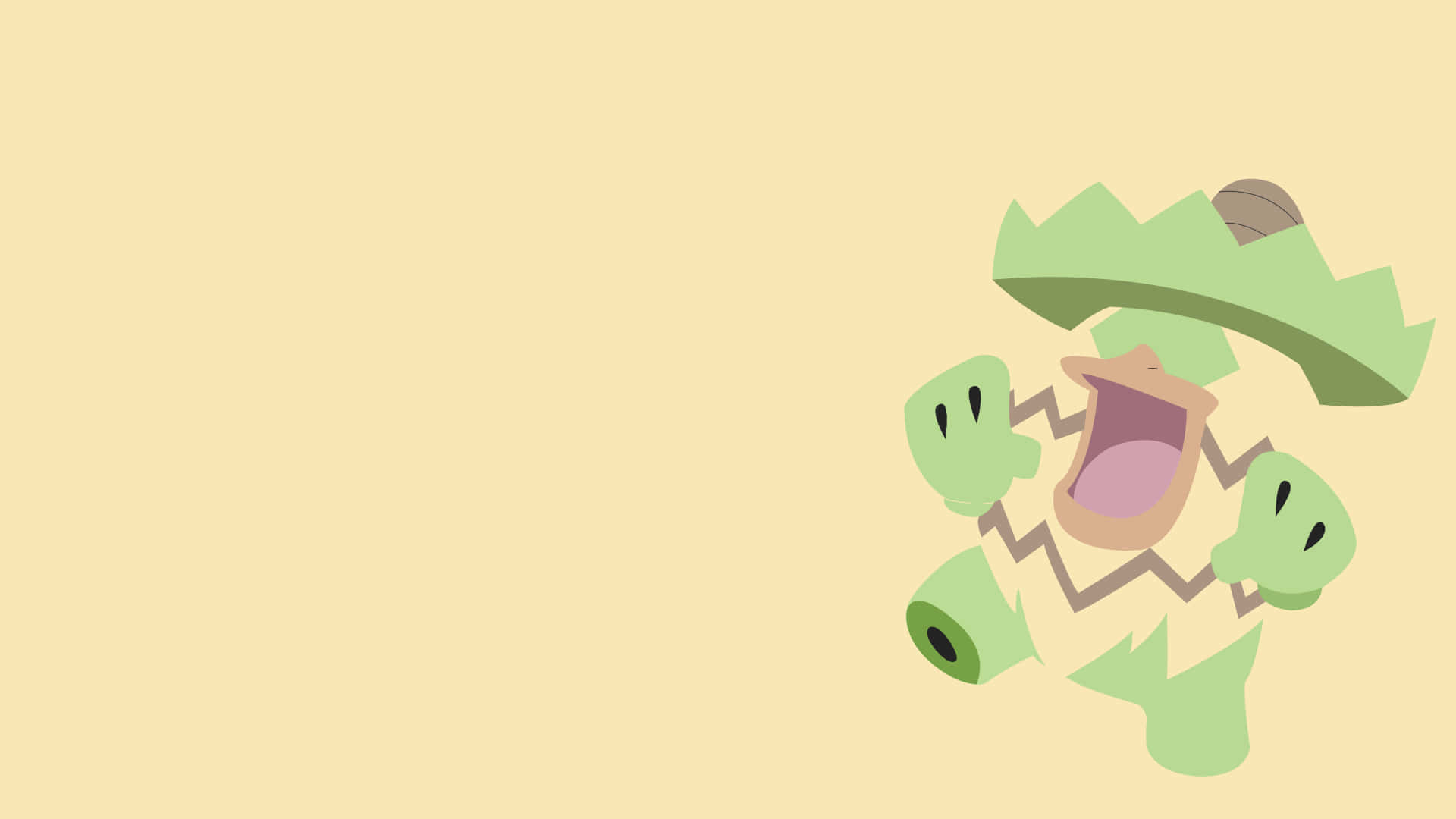 Pastelgul minimalistisk Ludicolo Wallpapers