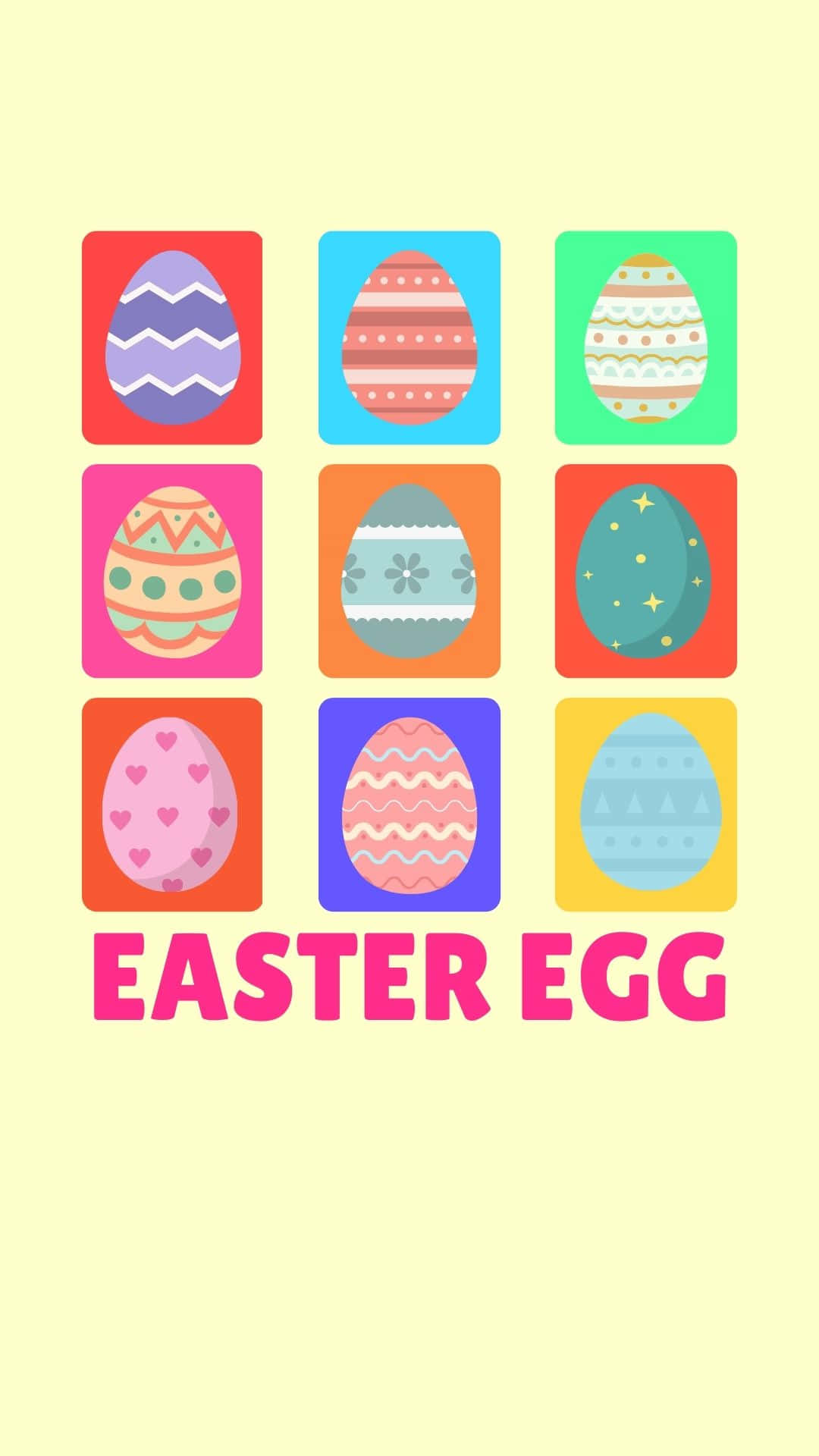 Pastelgul påskebaggrund med æg Wallpapers