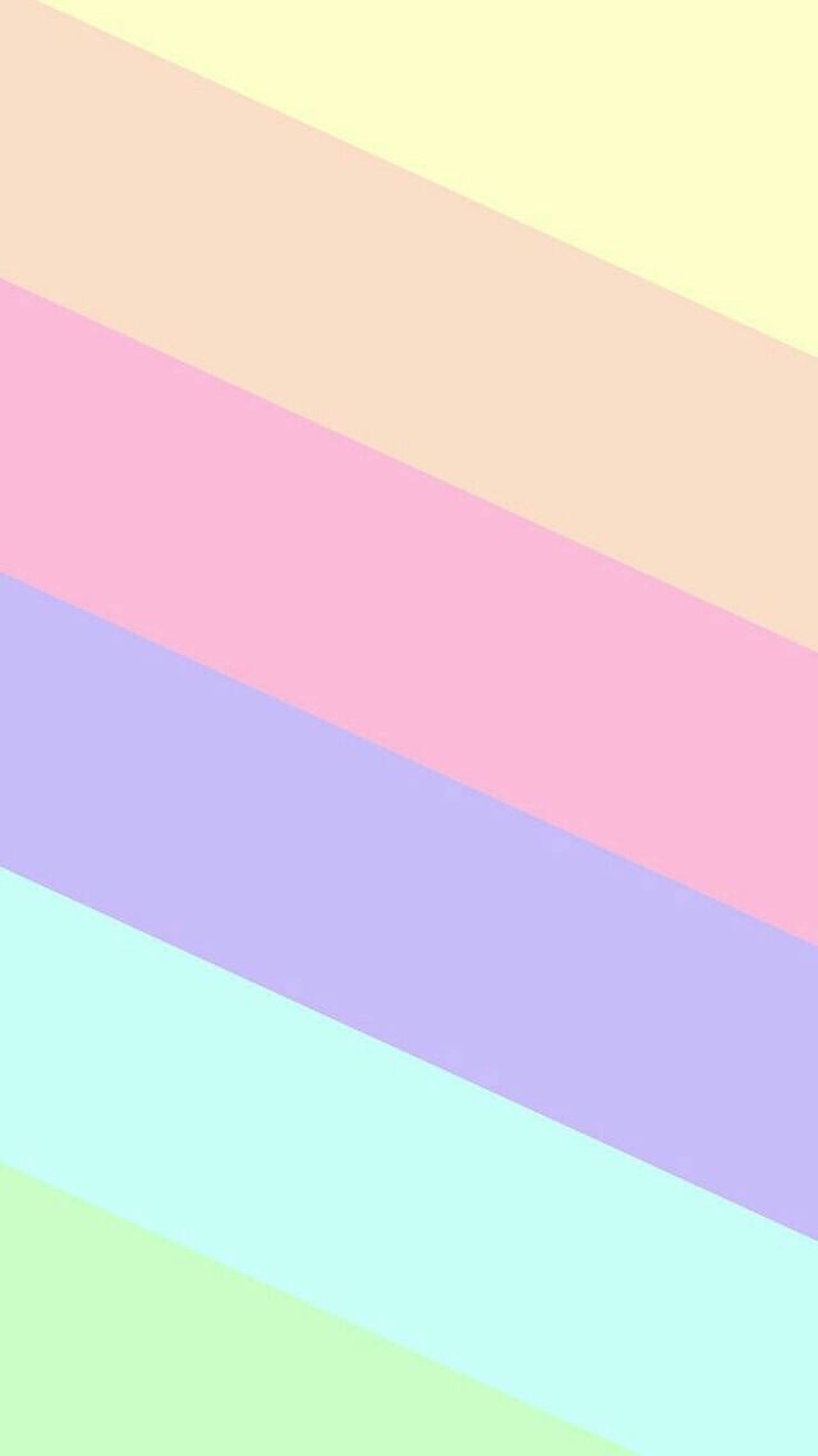 Pastelregnbue diagonale striber Wallpapers