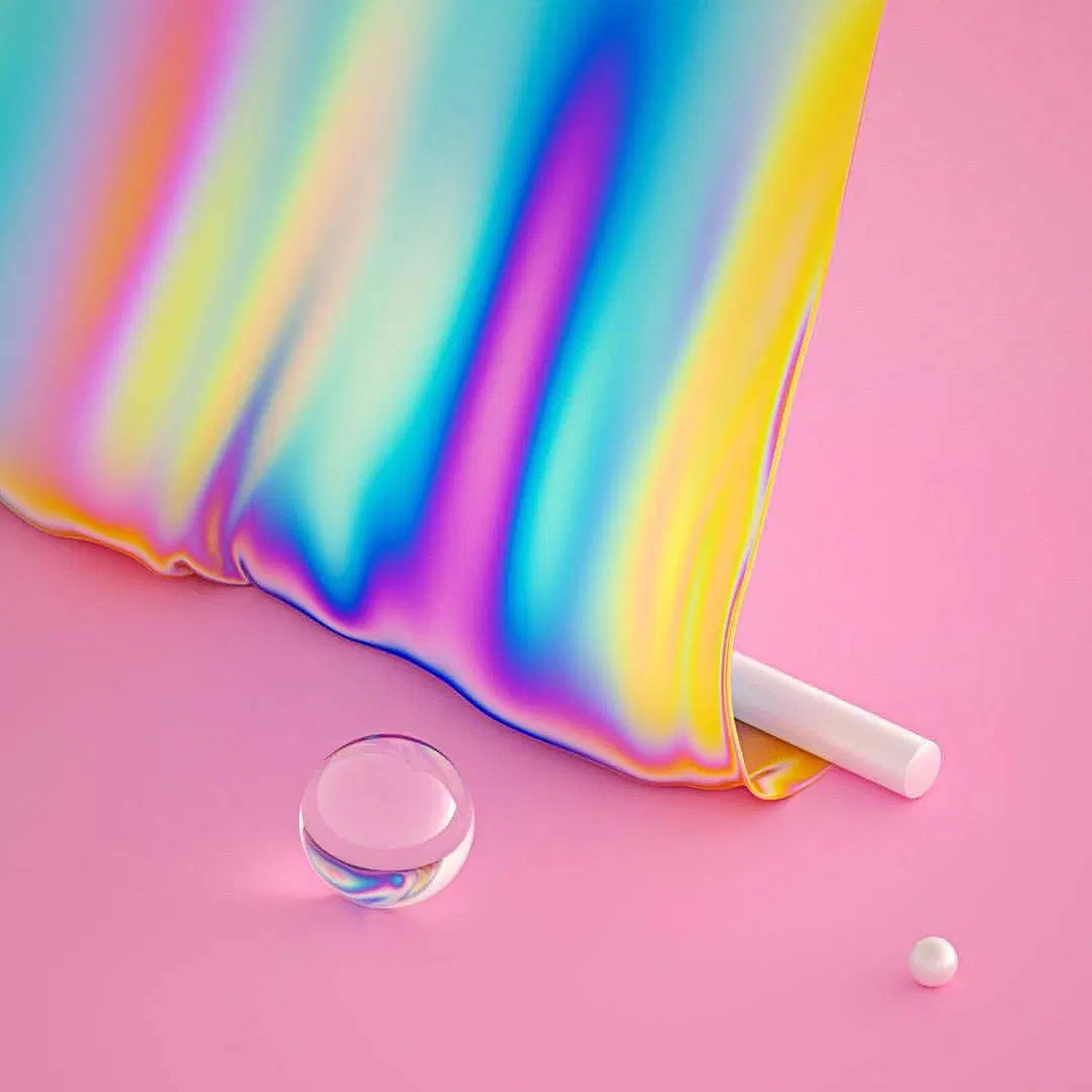 Pastelregnbue silkedesign Wallpapers
