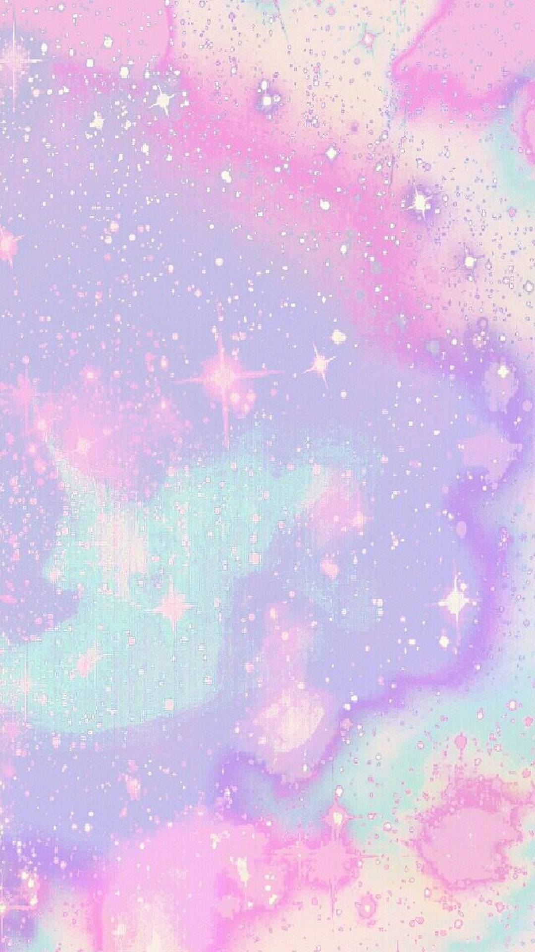 Pasteltelefon med glimmer og stænk Wallpapers
