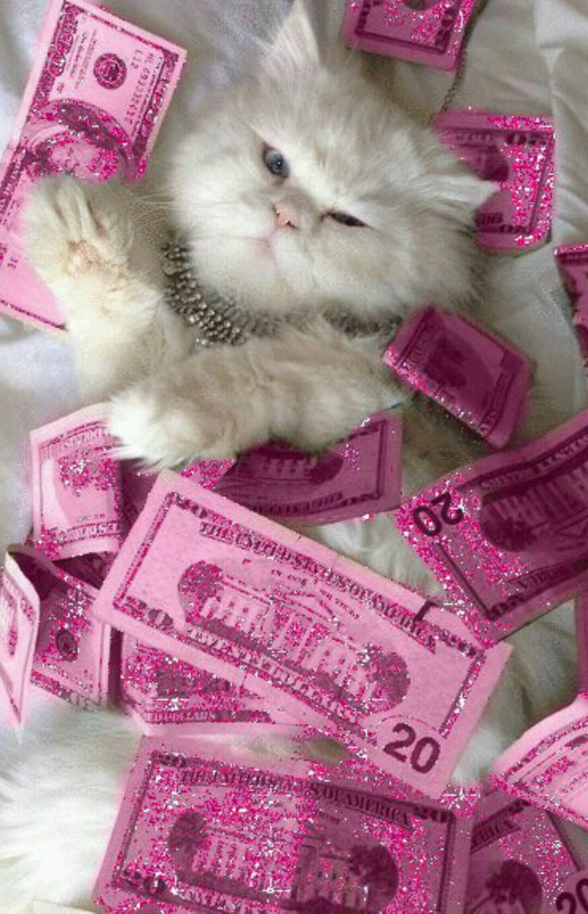 Pengetema kat lyserød æstetik sedler Wallpapers