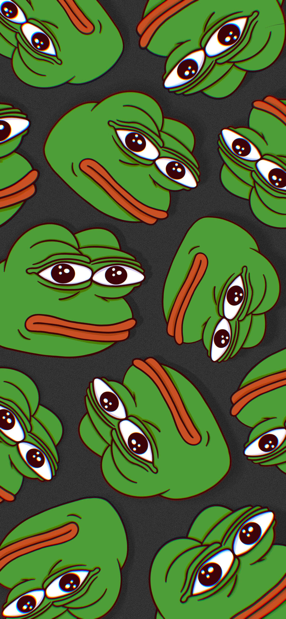 Pepe The Frog Grønt Mønster Wallpapers