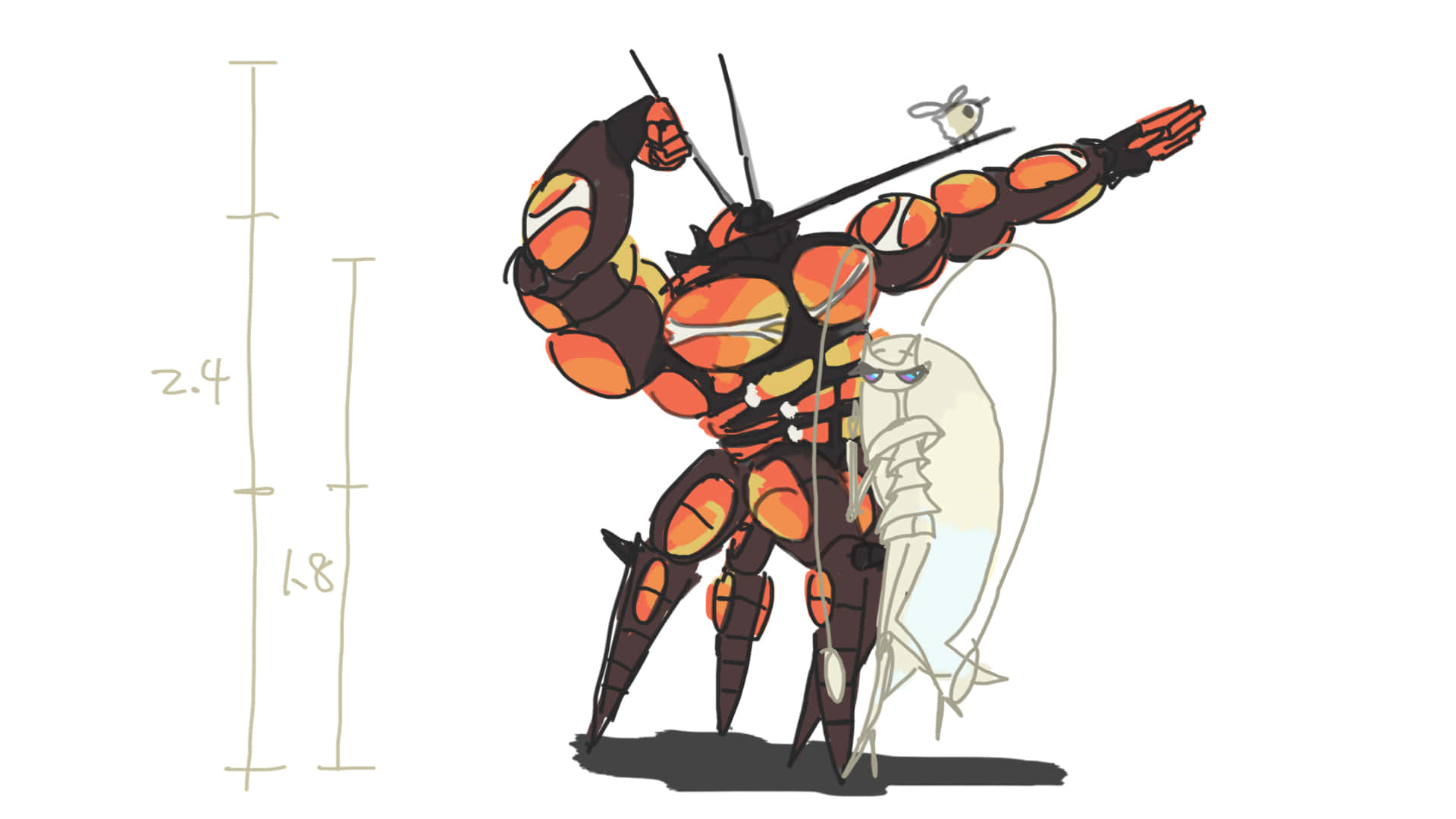 Pheromosa klamrer sig fast til Buzzwole Wallpapers