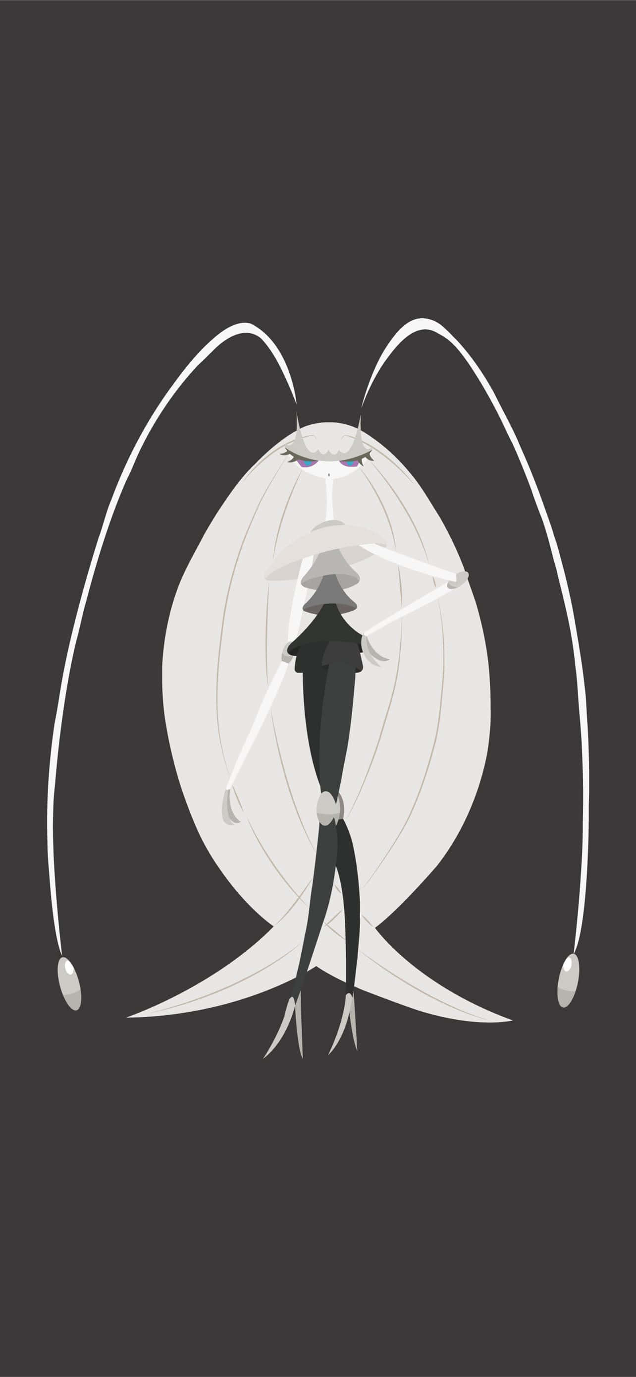 Pheromosa På Mørkegrå Baggrund Wallpapers