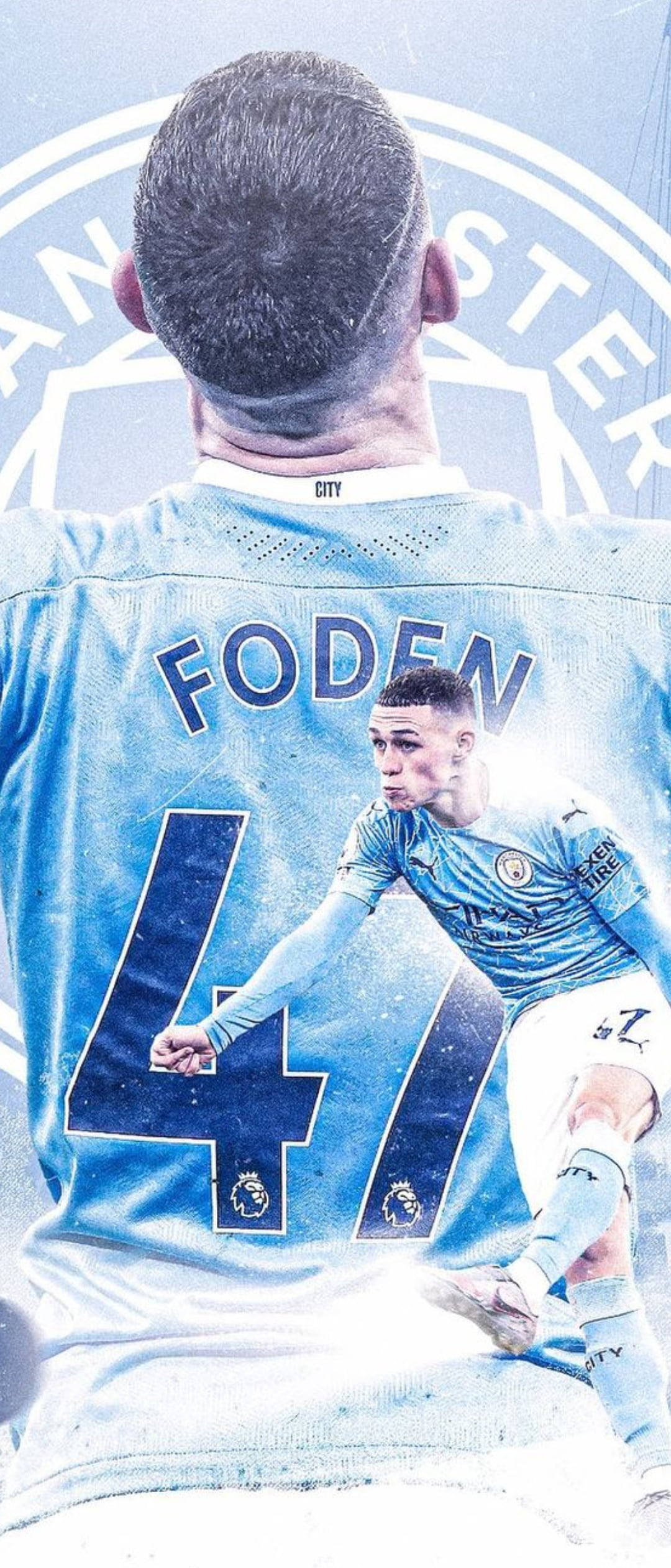 Phil Foden nummer 4 trøje Wallpapers