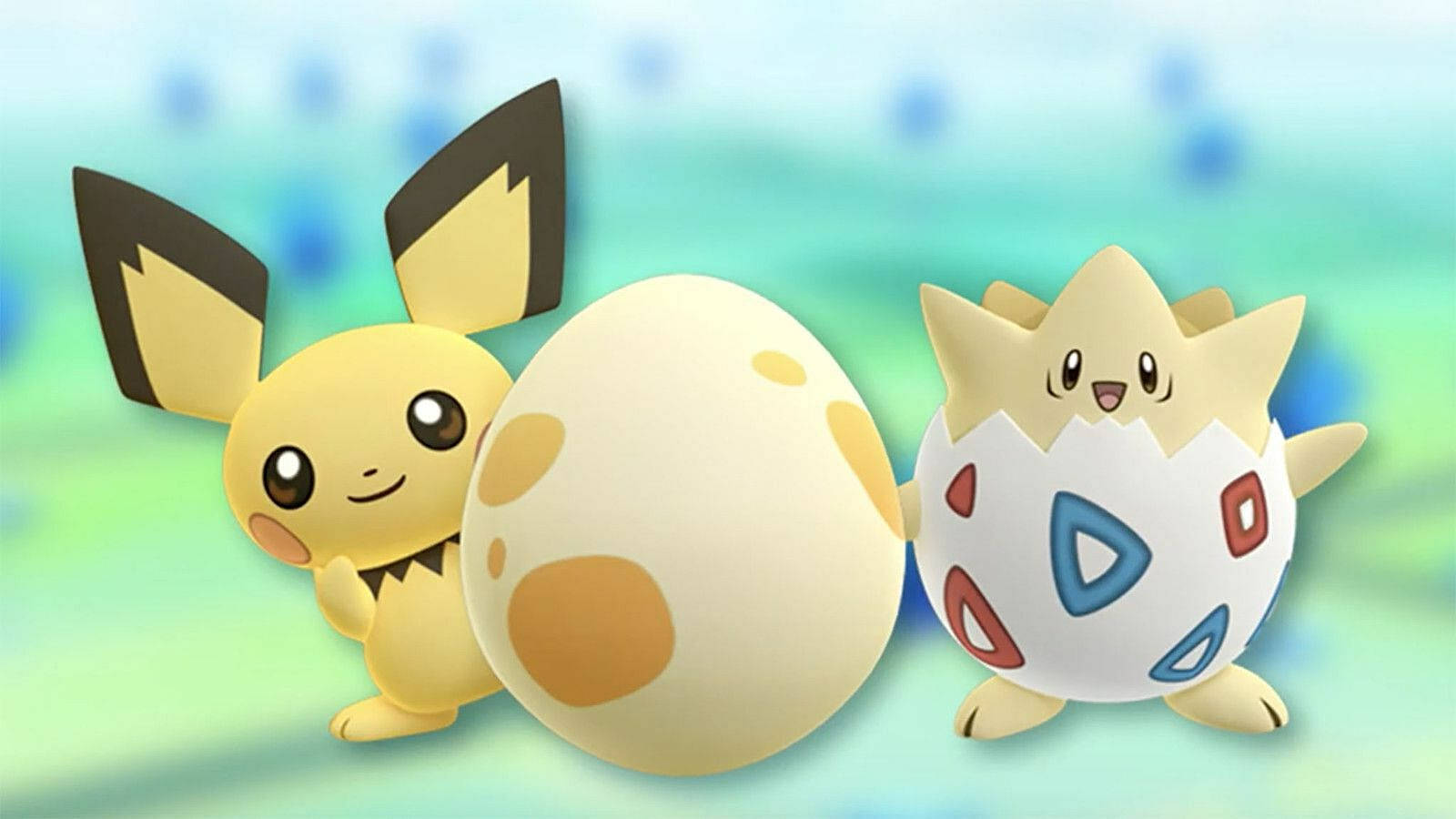 Pichu og Togepi Æg Cool Pokémon Wallpapers