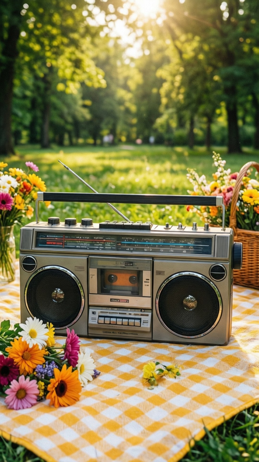 Picnic med Ghettoblaster Wallpapers