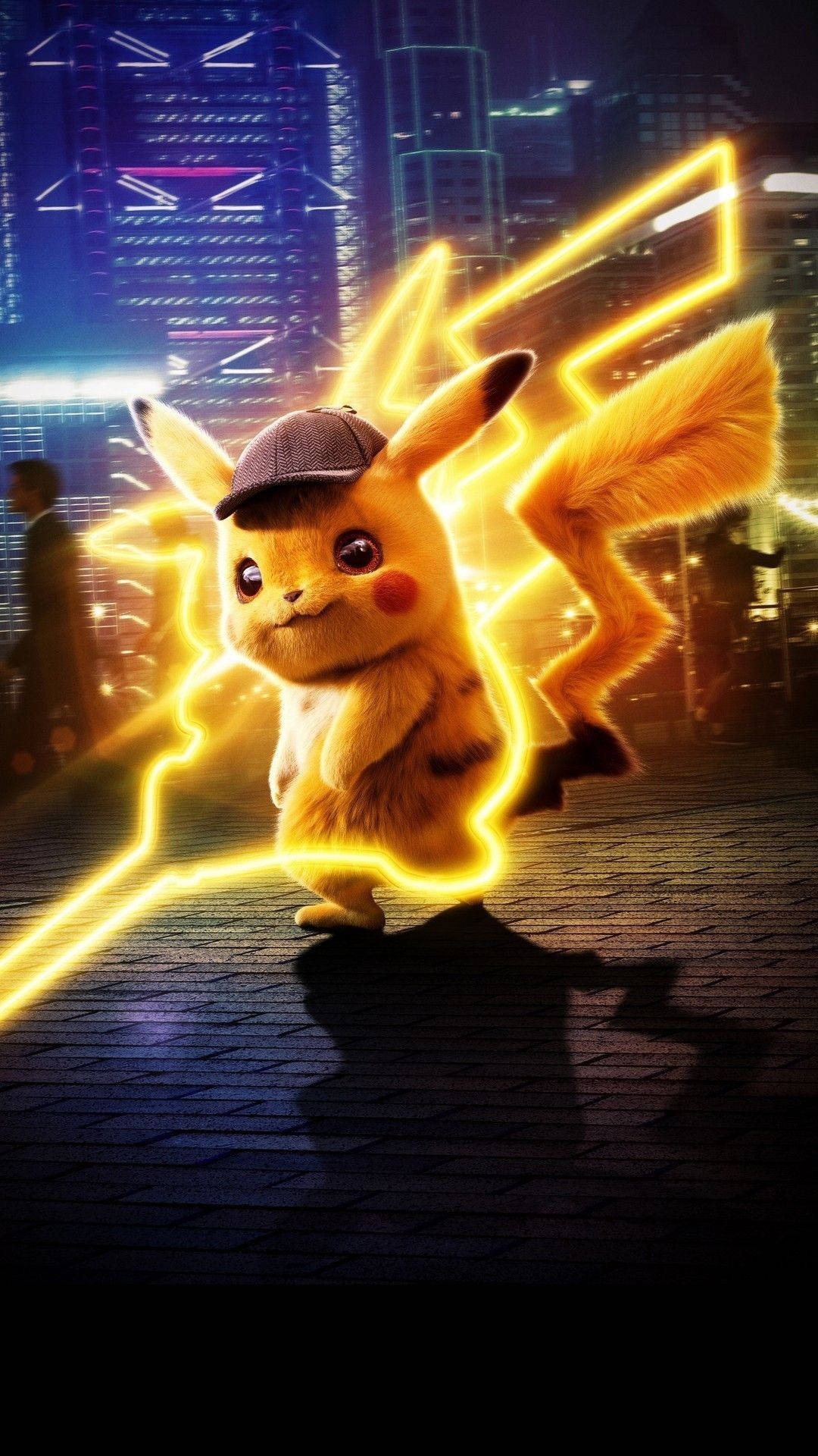 Pikachu med gul lynild Wallpapers