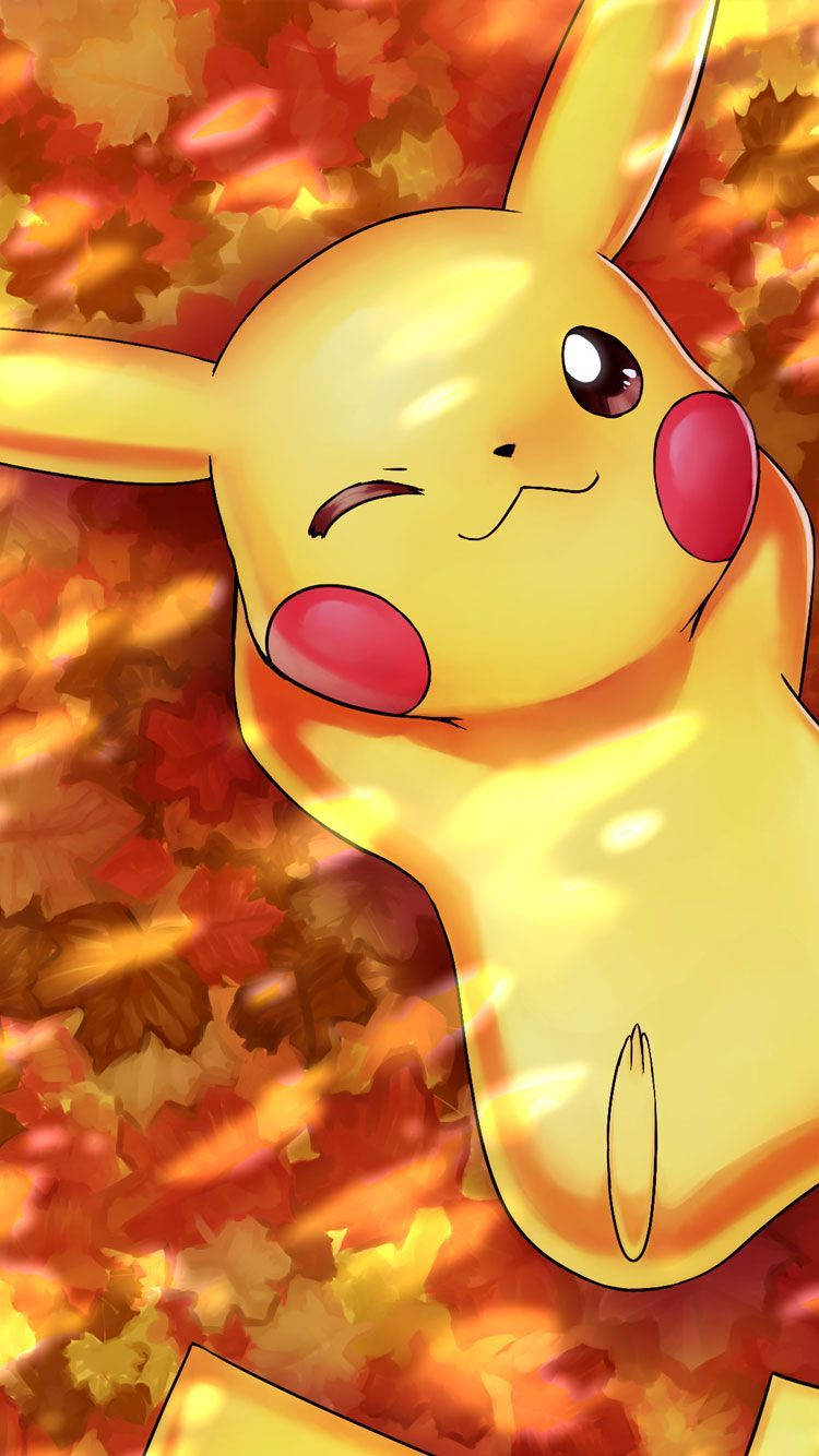Baggrundsbillede af Pikachu tegnet i anime-lignende visuelle stilarter. — Pikachu Wallpapers