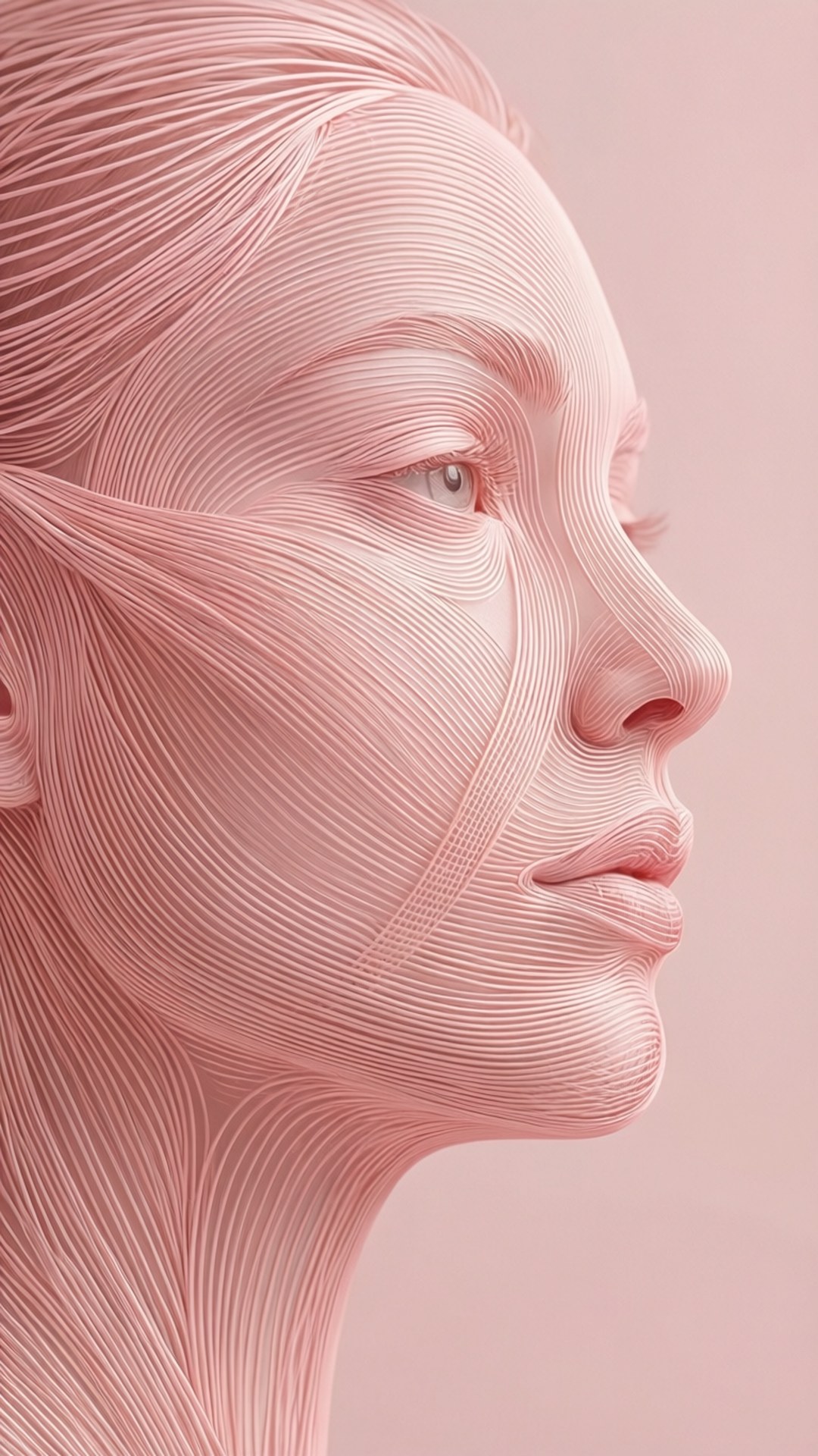 Pink abstrakt ansigt Wallpapers