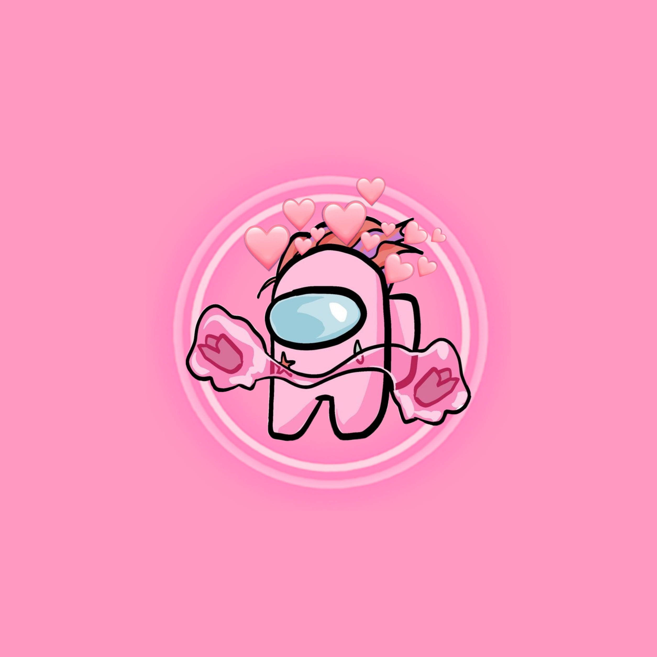 Pink Æstetisk Among US Crew Wallpapers