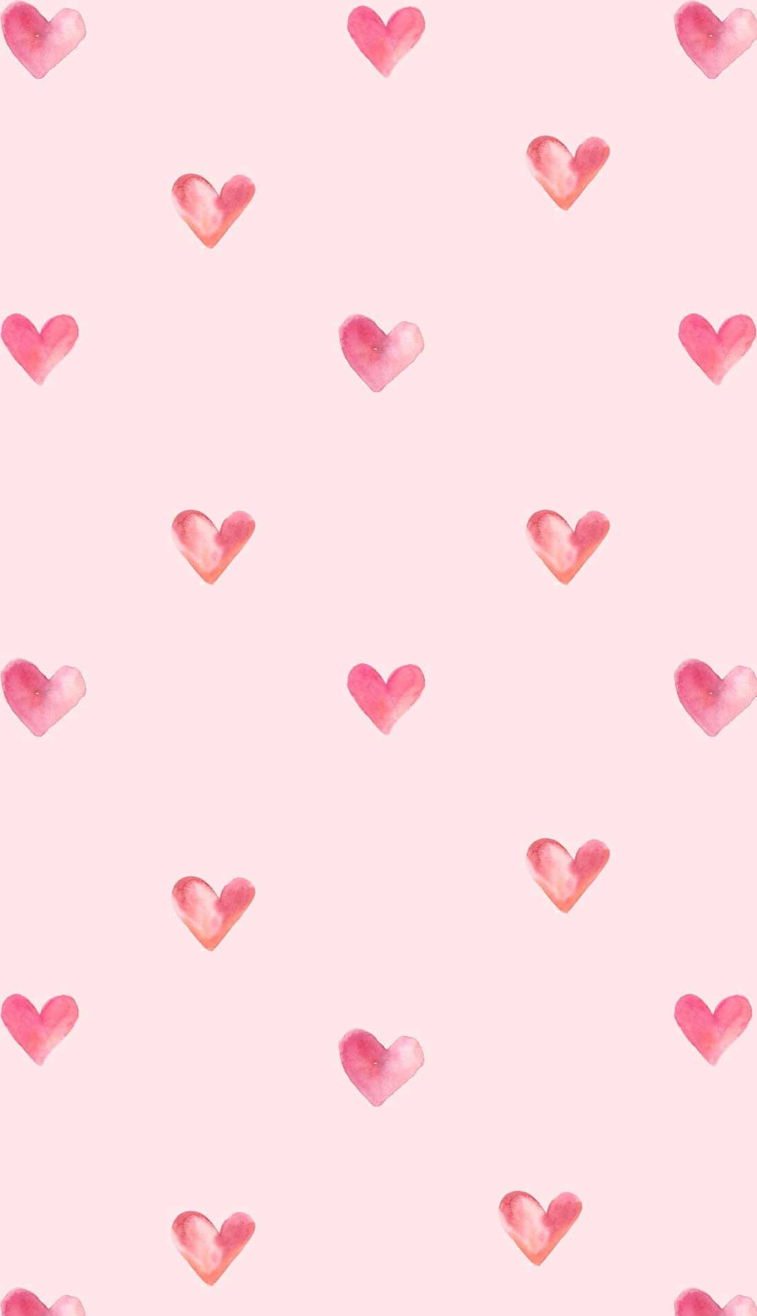 Pink Aesthetic Hearts Valentine Baggrund Wallpapers