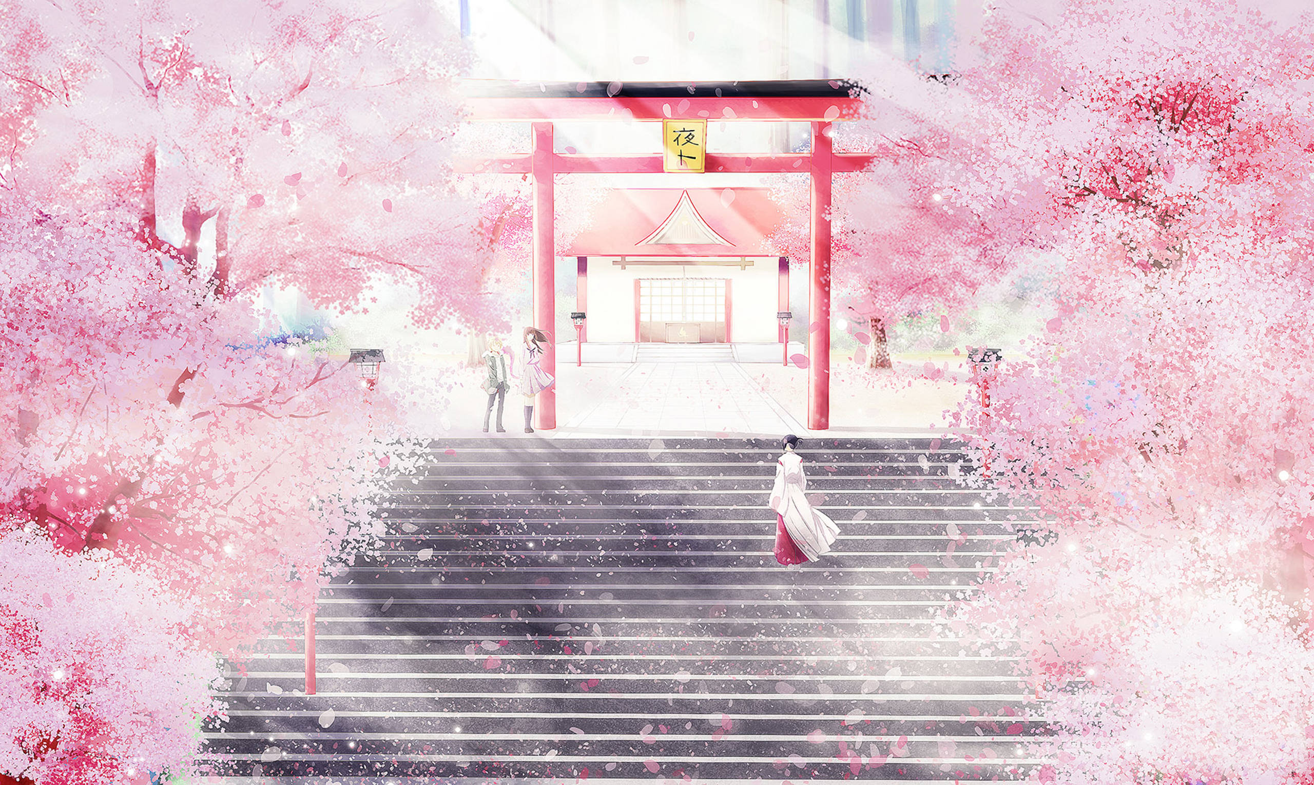 Pink Anime Aesthetic Noragami Tempel Wallpapers