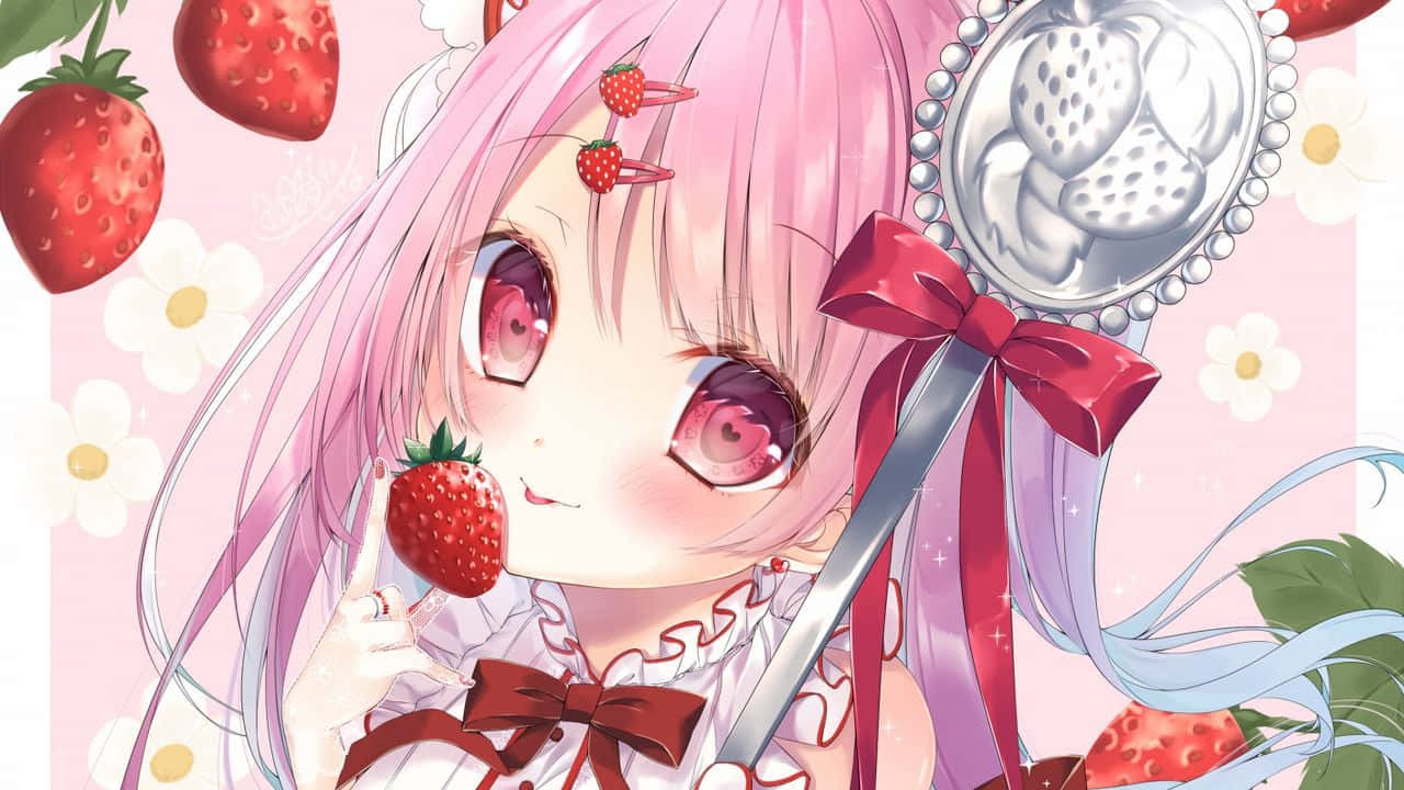Pink Anime Aesthetic billeder Wallpapers