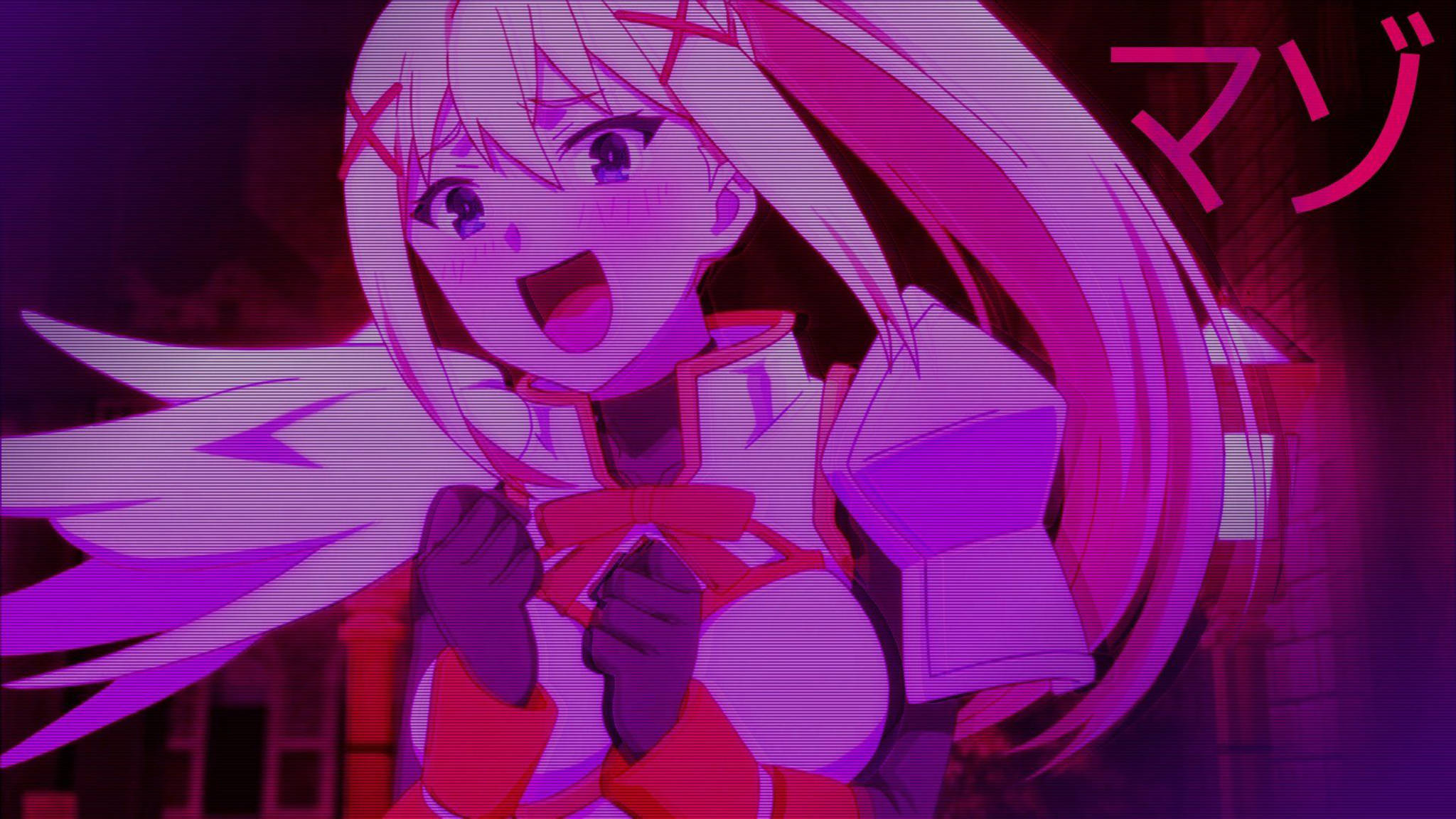 Pink Anime Æstetik Darkness Wallpapers