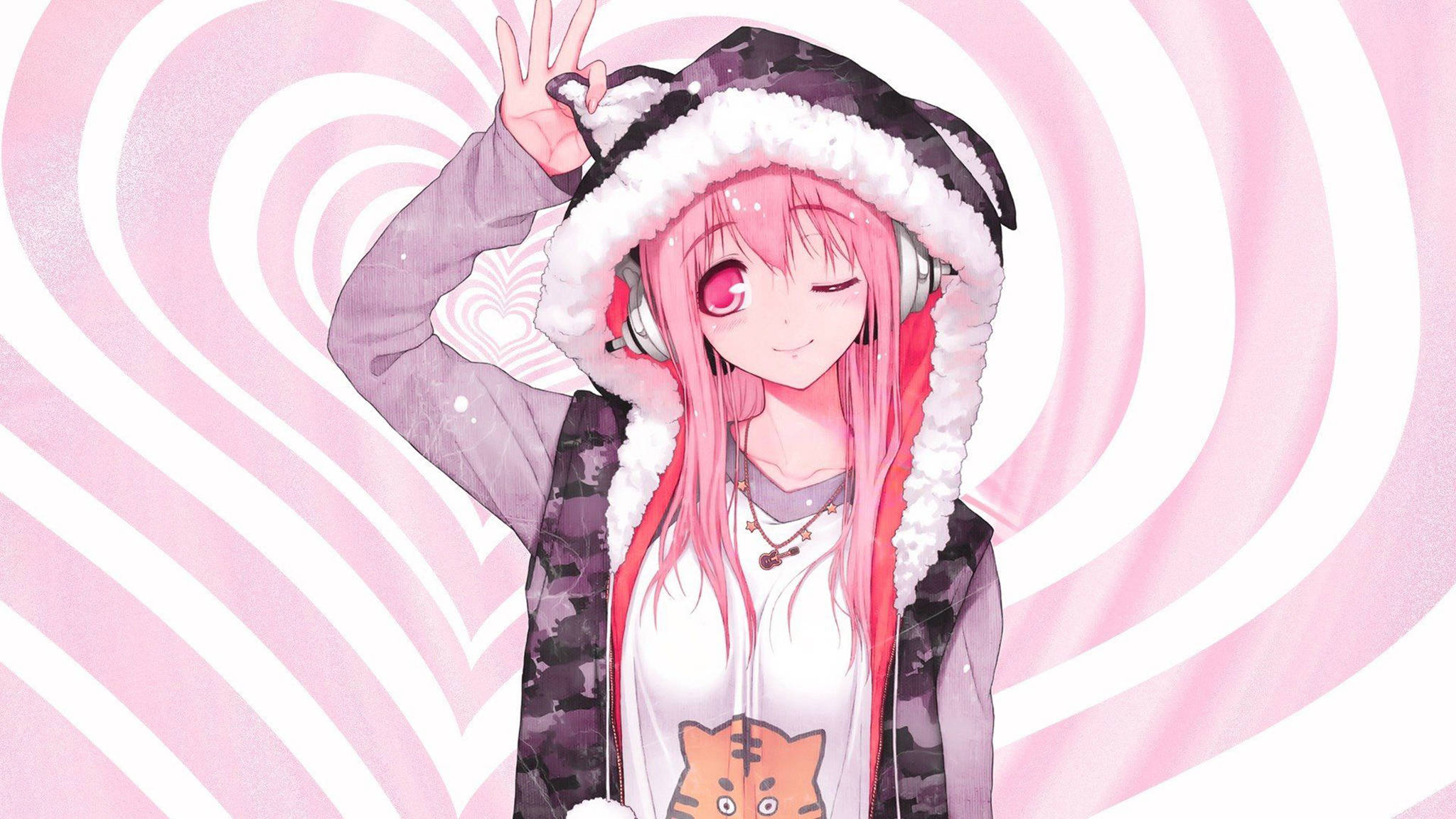 Pink Anime æstetik Super Sonico Wallpapers