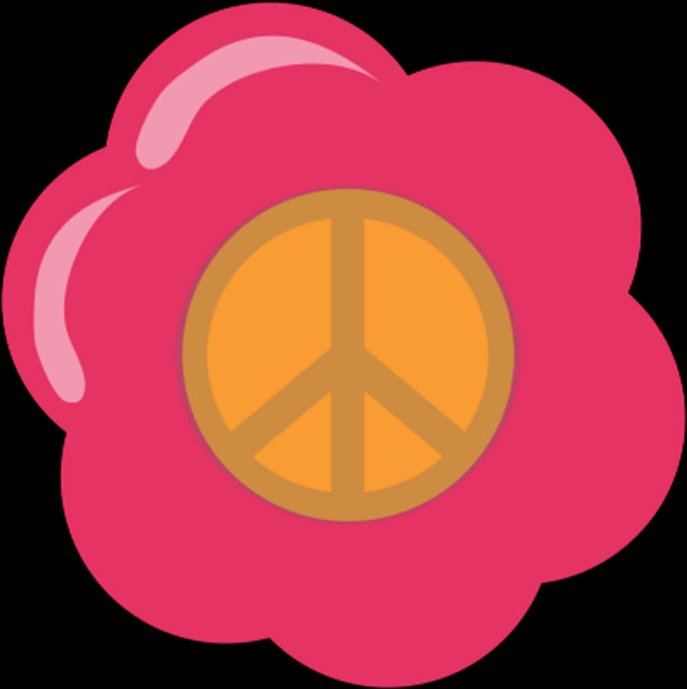 Pink fredsblomst grafik Wallpapers
