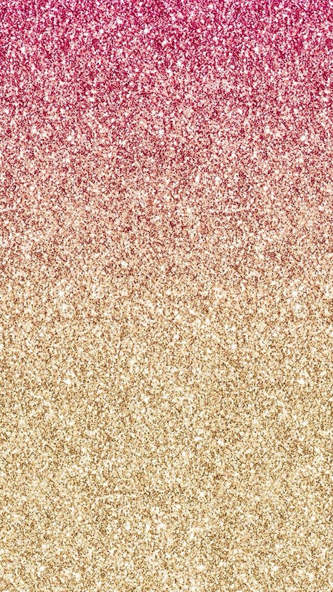 Pink Glitter til sød pigetelefon Wallpapers