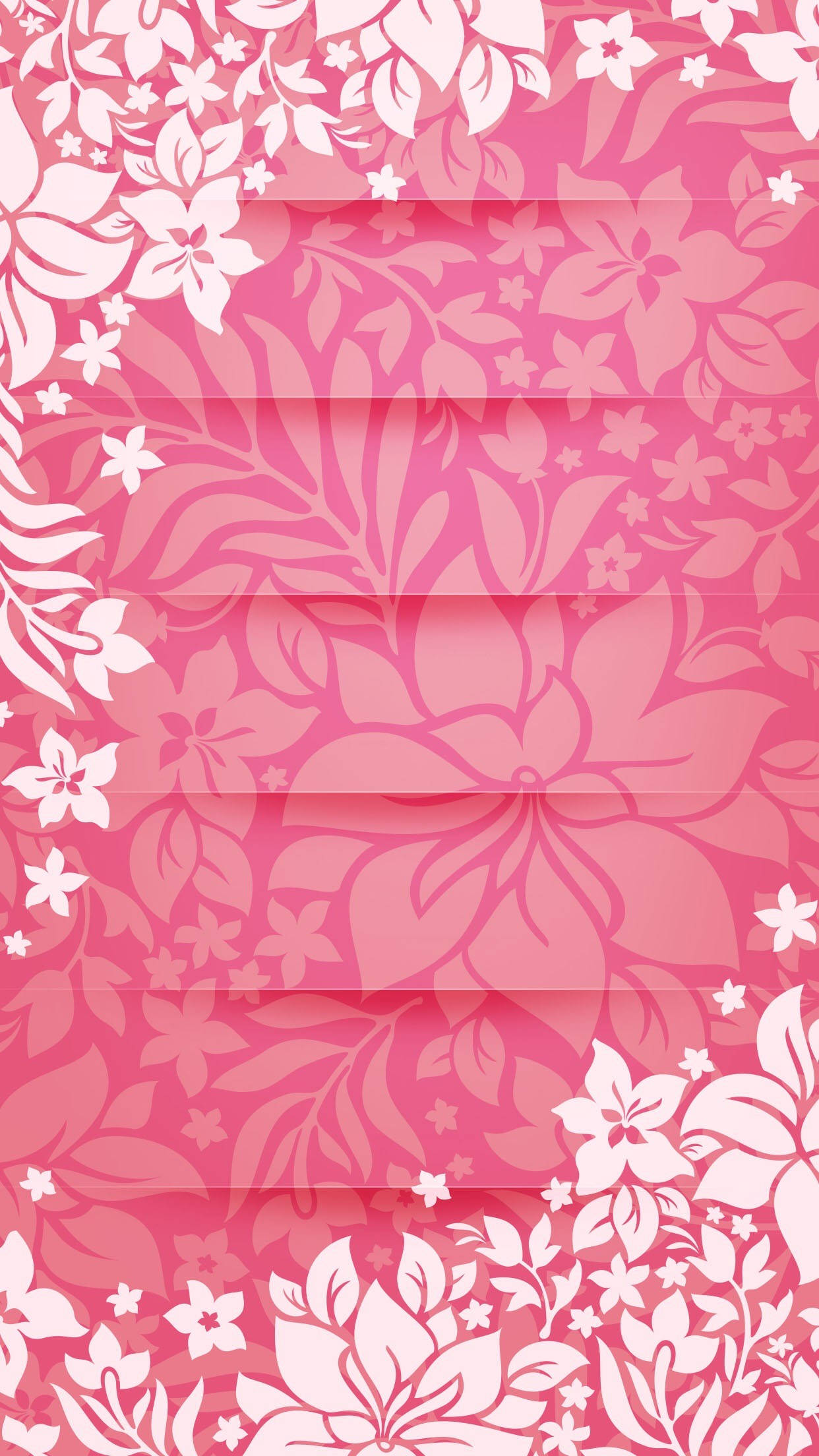Pink mønster af blomst iPhone Wallpapers