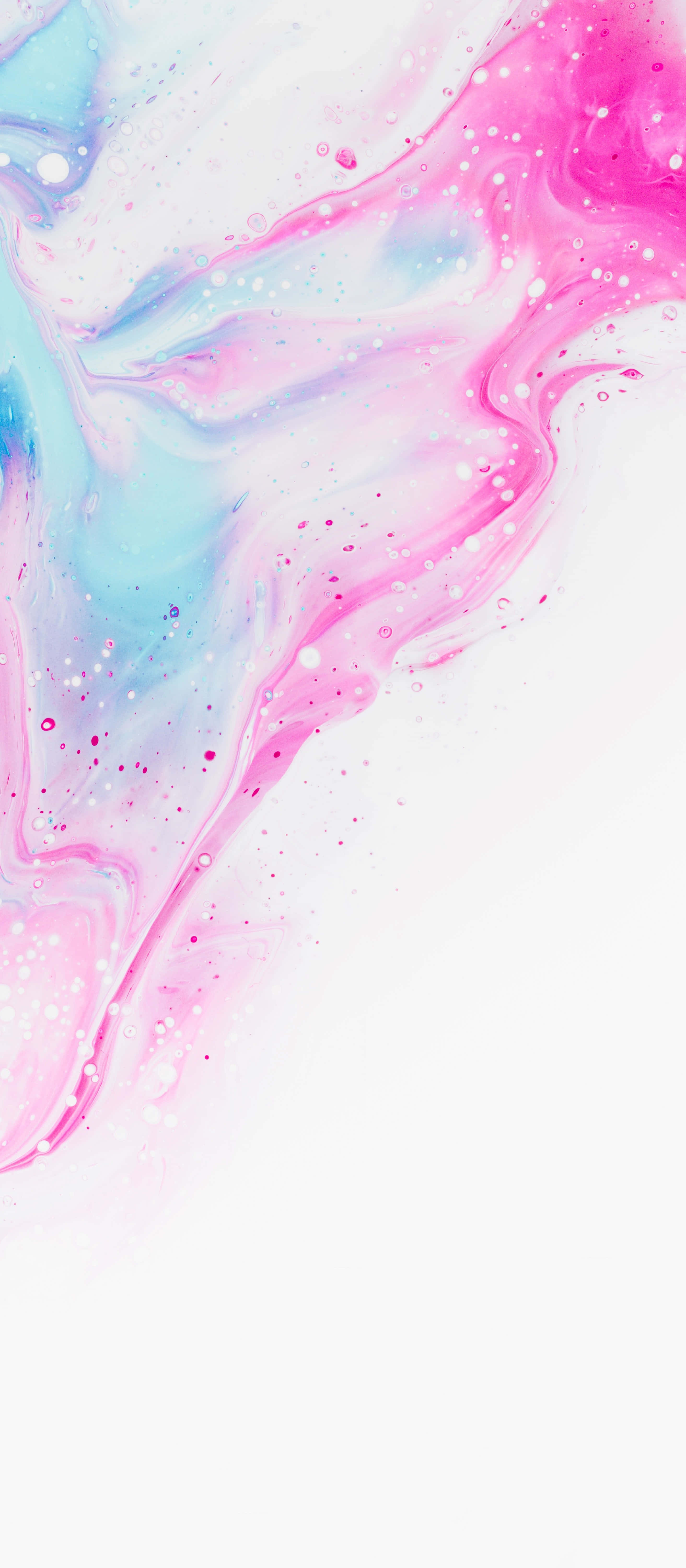 Pink og blå iPhone X marmorbaggrund Wallpapers
