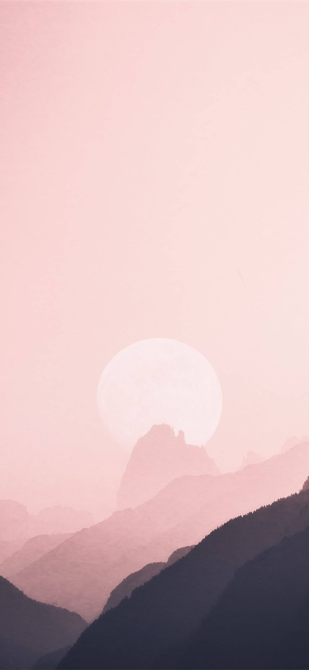 Pink solnedgang æstetisk iPhone Xr Wallpapers