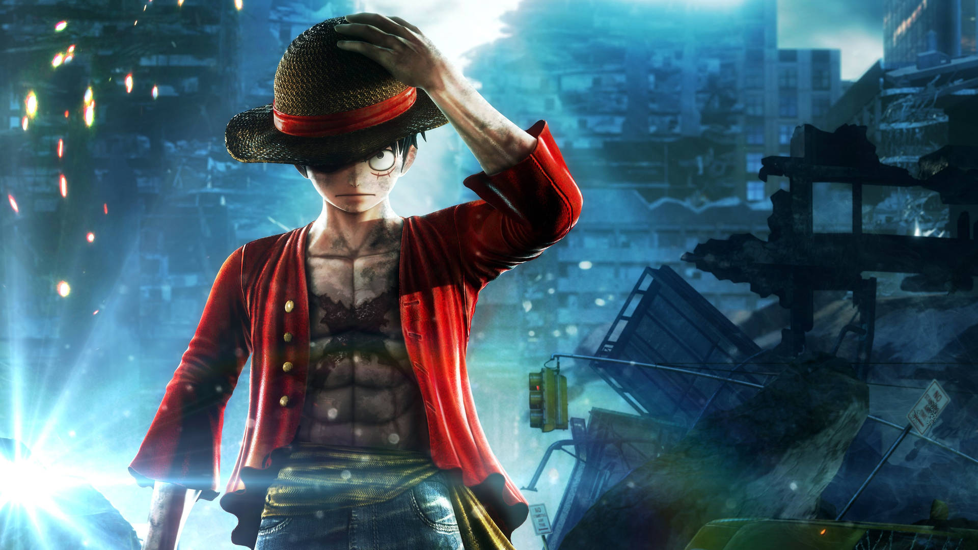 Pirat Luffy og skib — Luffy Wallpapers