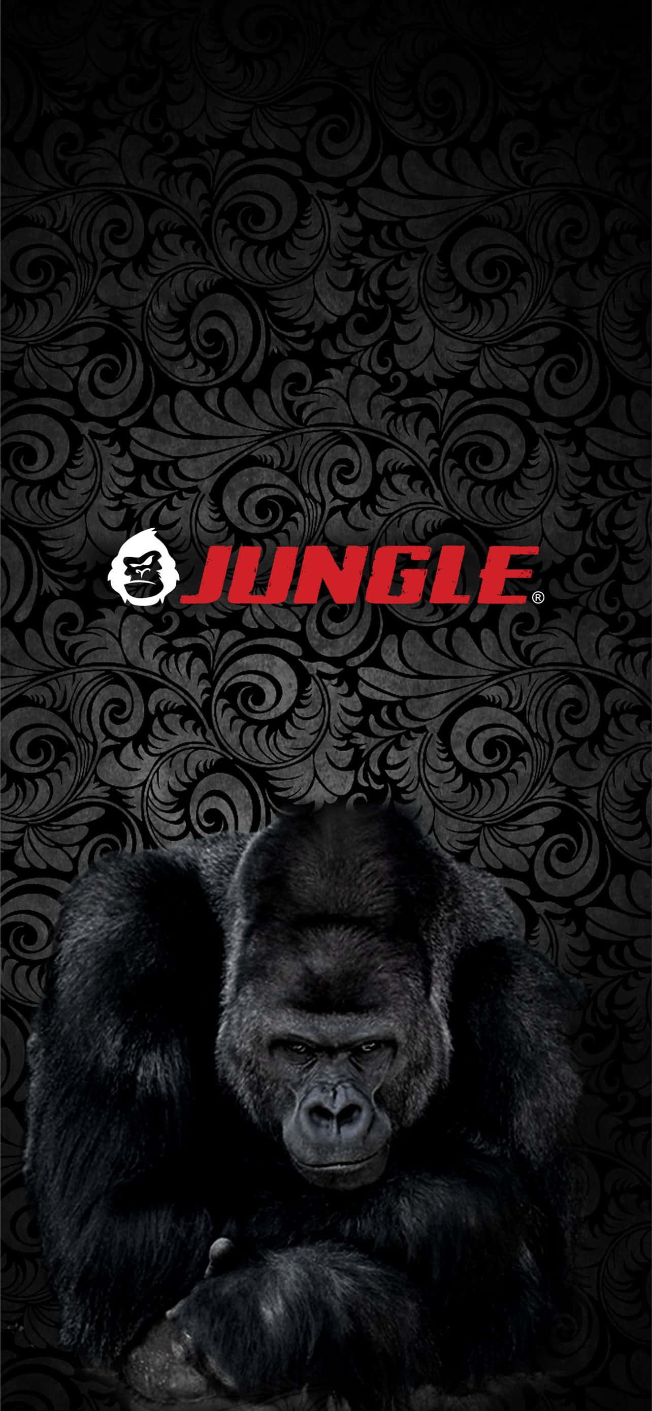 Pixel 3 Gorilla Jungle Slogan Baggrund Wallpapers