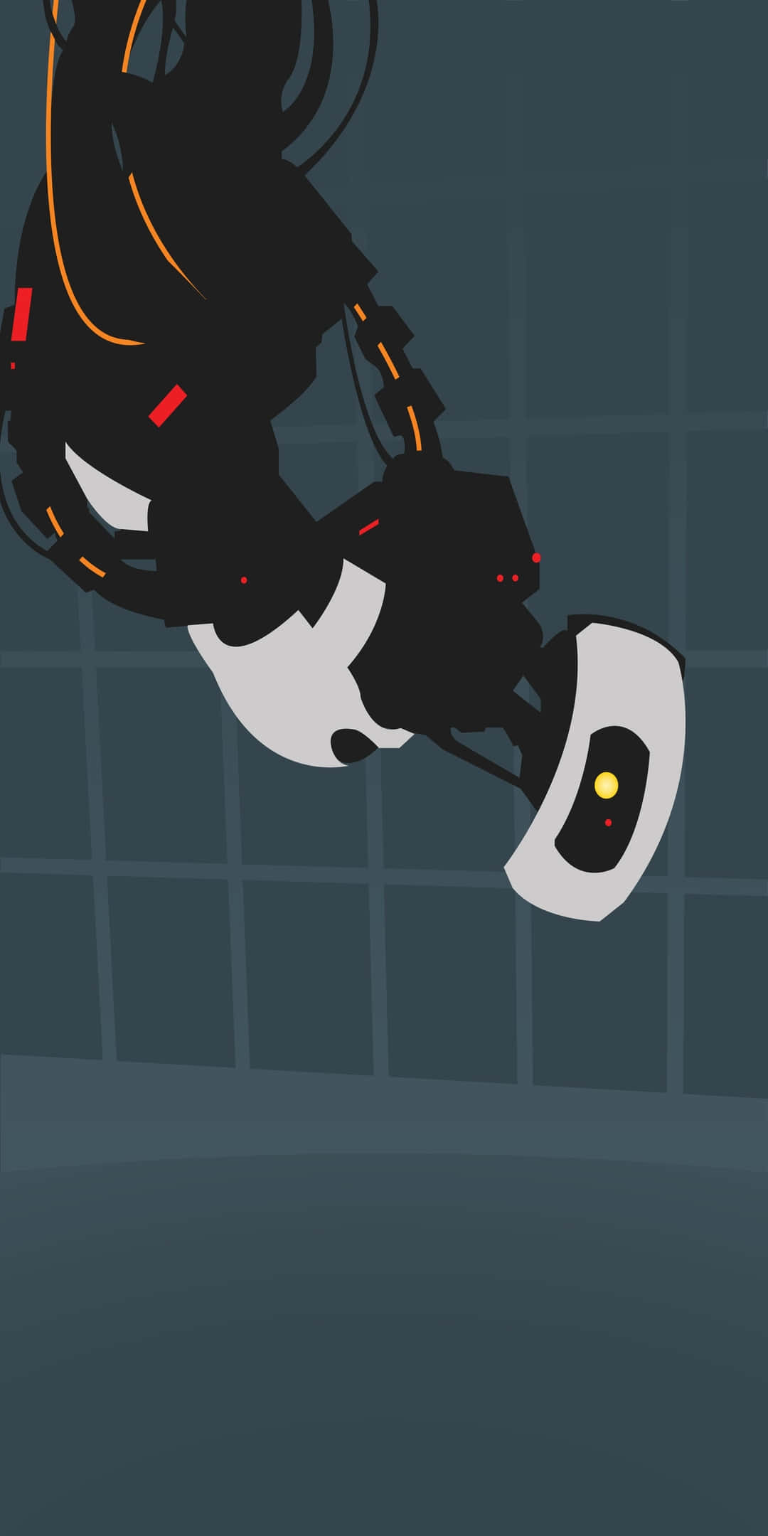 Pixel 3 Minimal Baggrund GLAdOS Fanart Tegning Wallpapers