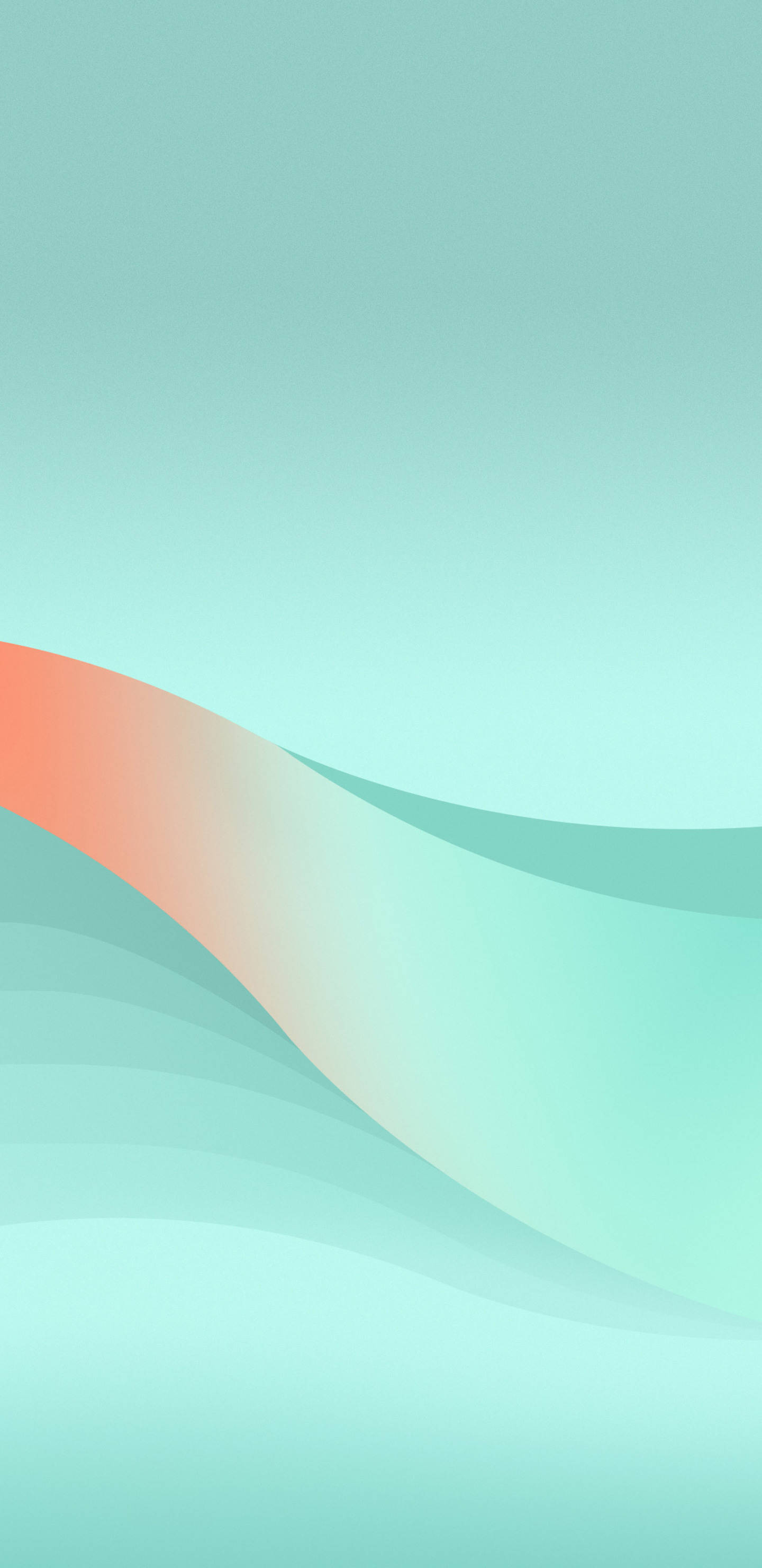 Pixel 3 XL Gradient Grøn Bølge Wallpapers