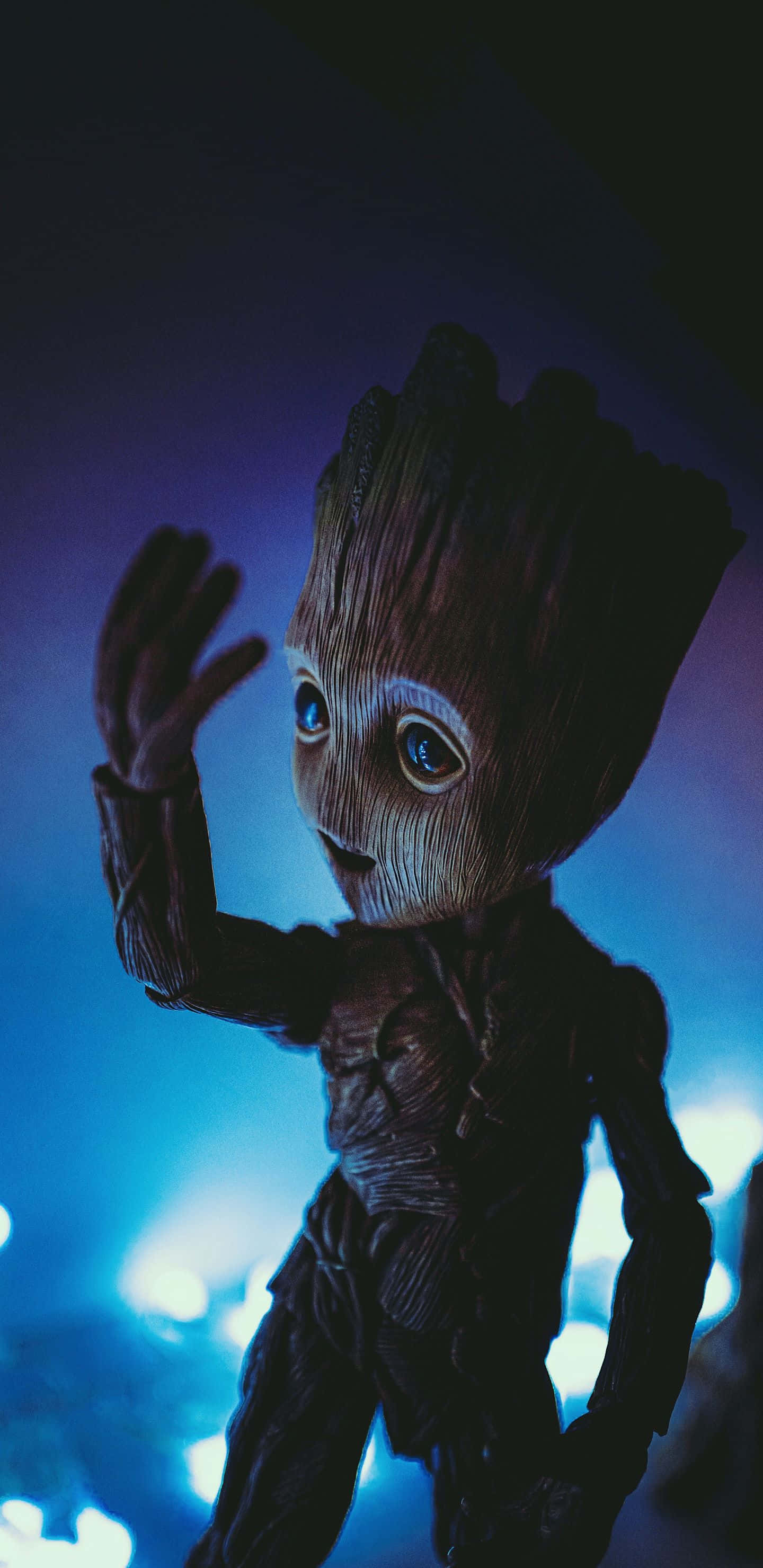 Pixel 3xl Marvel Baggrund af Baby Groot Wallpapers