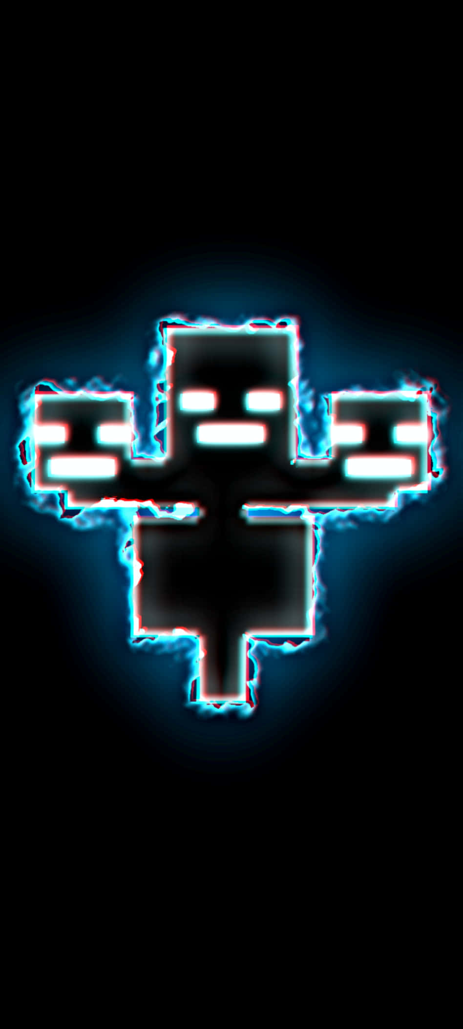 Pixel 3xl Minecraft Baggrund Sort Monster Wallpapers