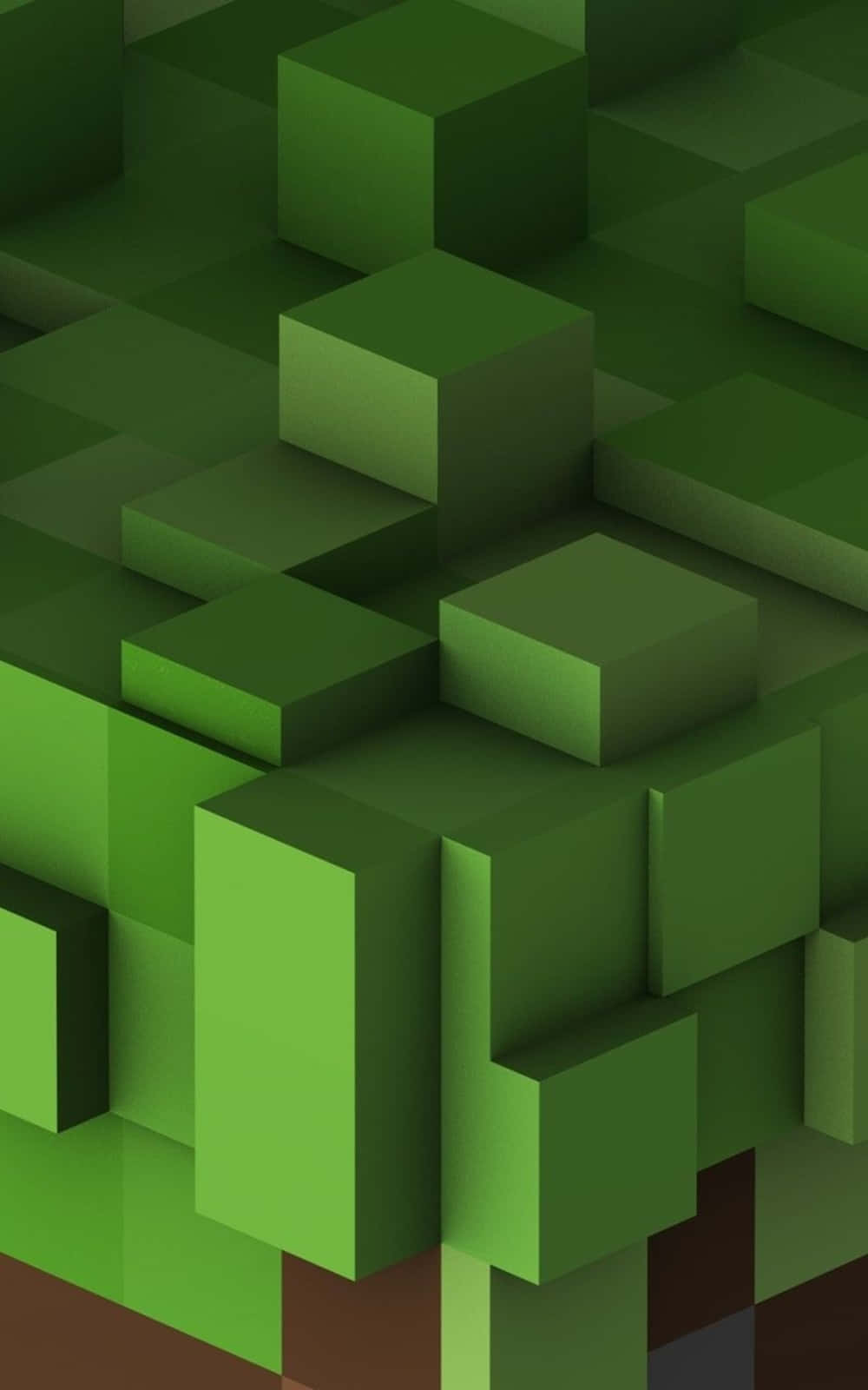Pixel 3xl Minecraft baggrund græs former Wallpapers