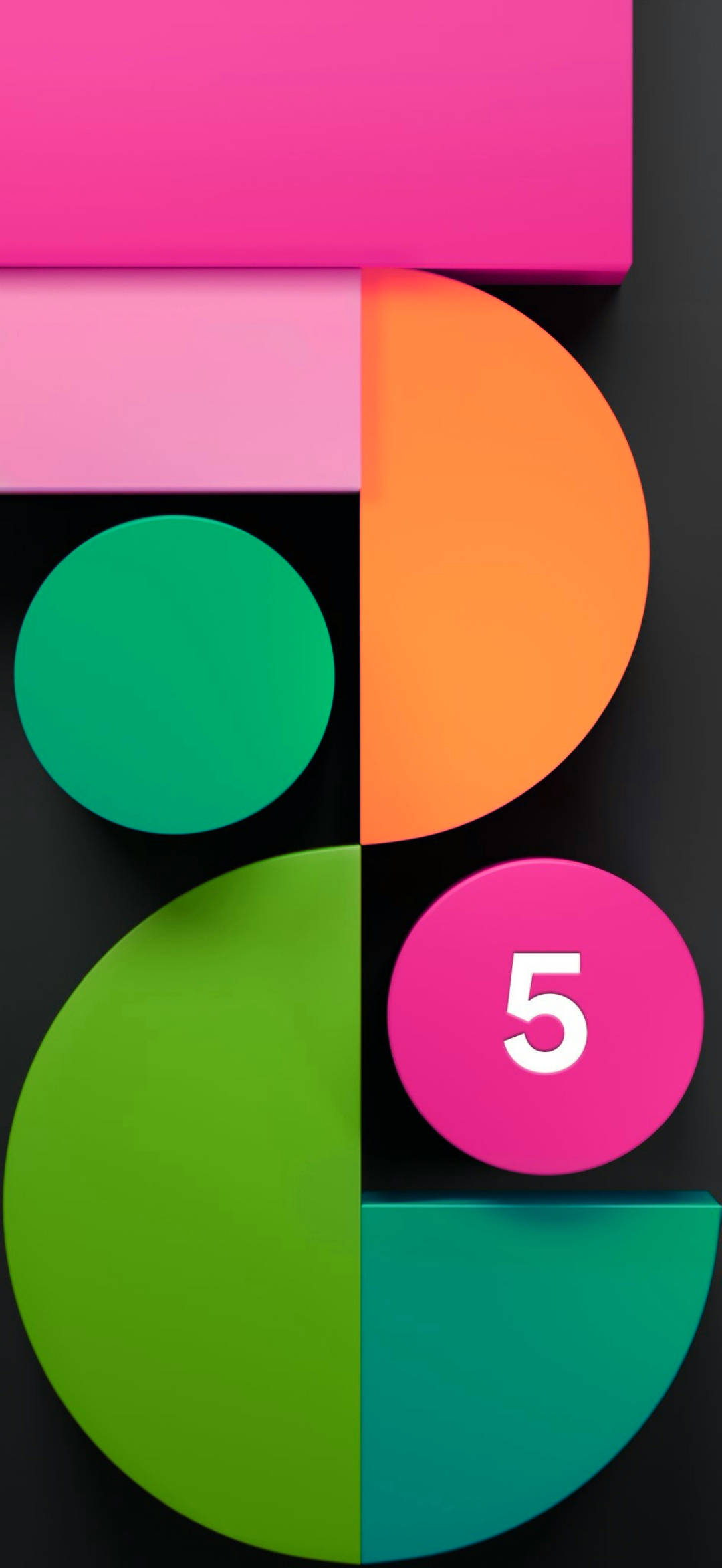 Pixel 5 Abstrakte geometriske former Wallpapers