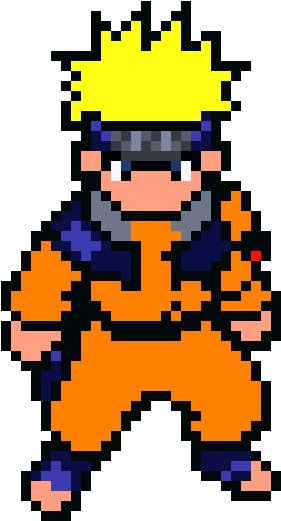 Pixelkunst Naruto Uzumaki Karakter Wallpapers