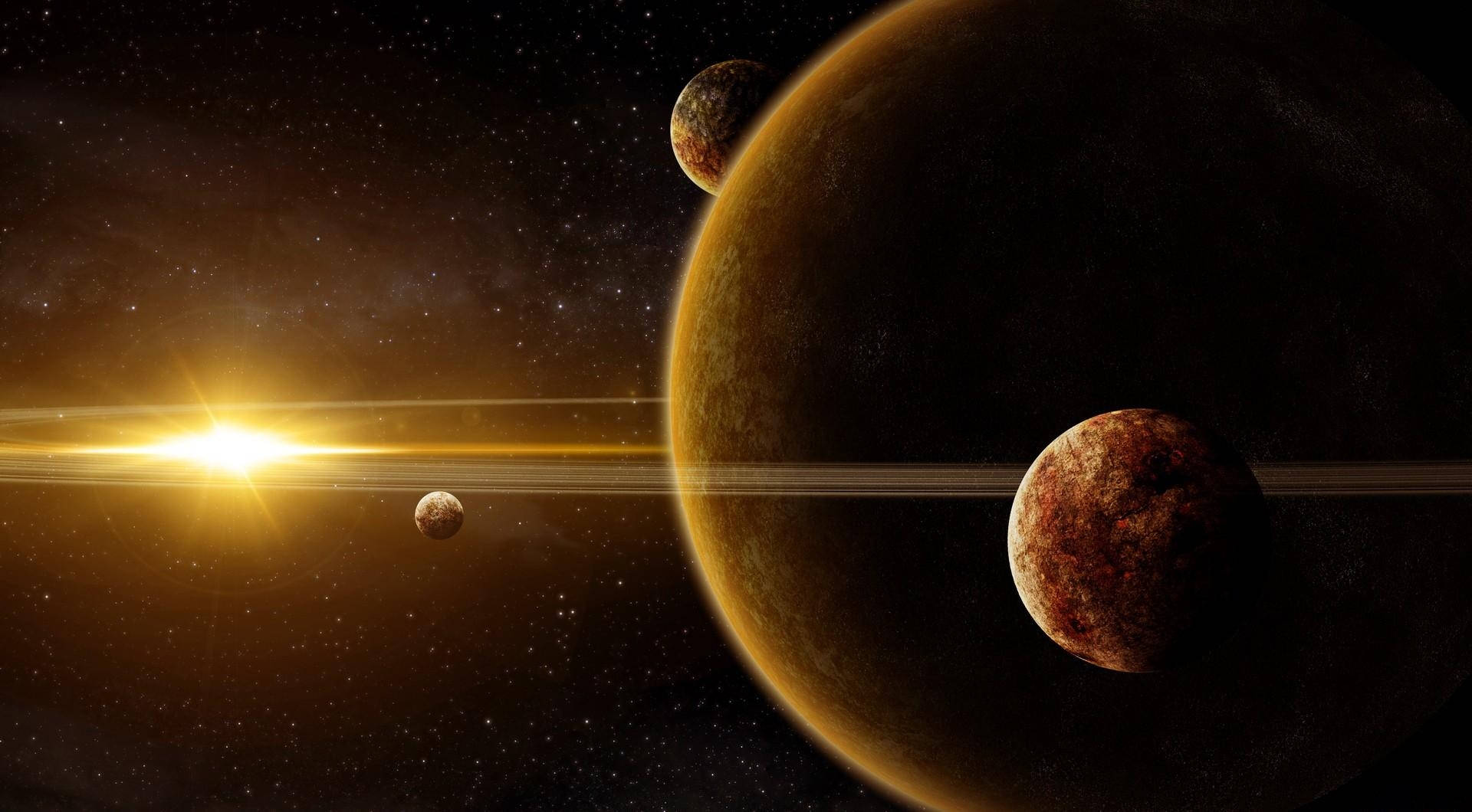 Planet i galakseunivers Wallpapers