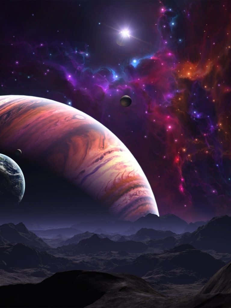 Planeter og galaksen fantastisk iPad Wallpapers